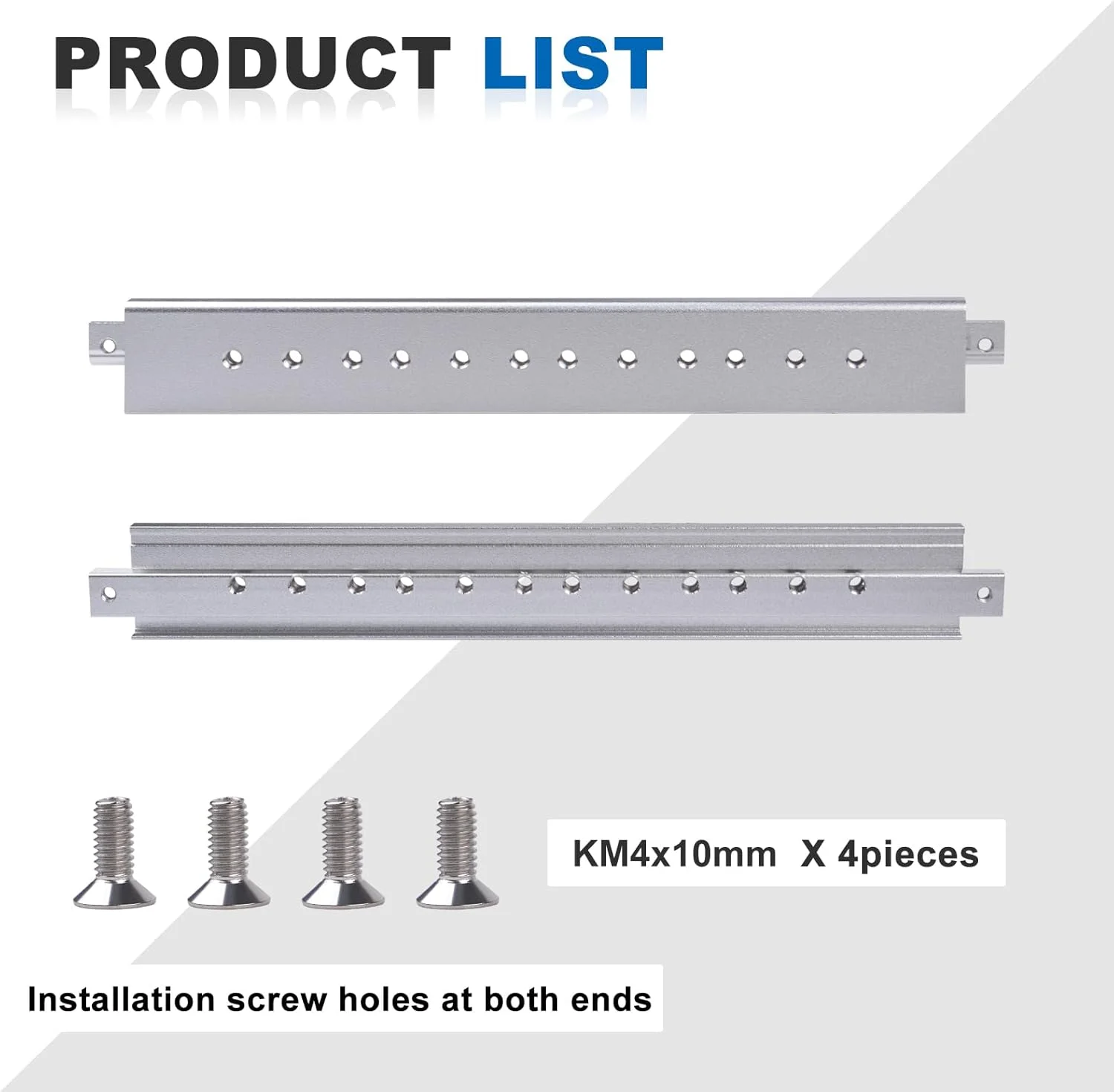 دو عدد میله متقاطع آلومینیومی 10 اینچی GeeekPi با سوراخ های از پیش تعیین شده برای پیچ برای رک سرور DeskPi RackMate T0/T1/T2 (نقره ای) دو عدد میله متقاطع آلومینیومی 10 اینچی GeeekPi با سوراخ های از پیش تعیین شده برای پیچ برای رک سرور DeskPi RackMate T0/T1/T2 (نقره ای)