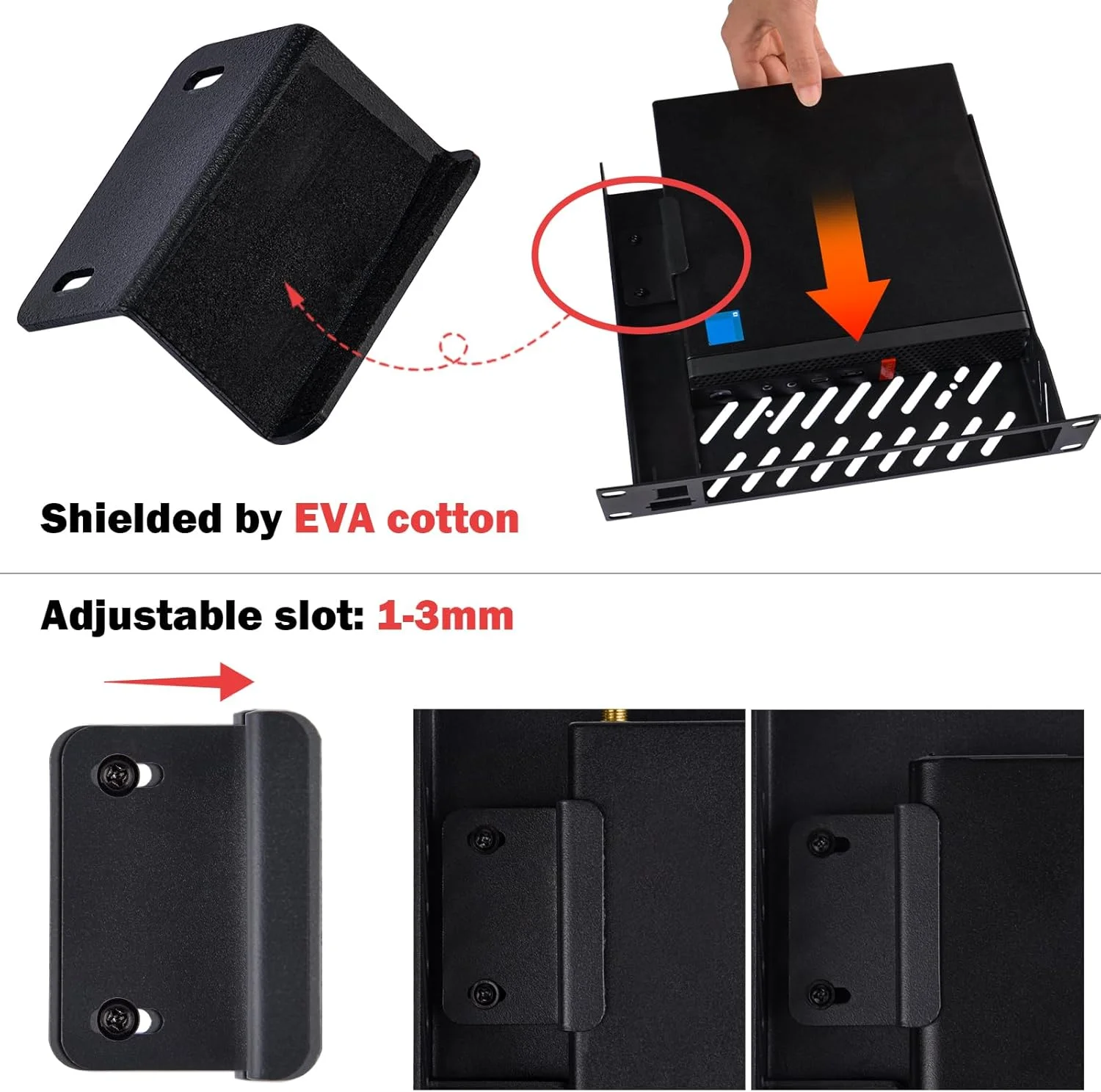 قفسه رک 1U GeeekPi DeskPi RackMate، قفسه رک مینی پی سی 10 اینچی با پورت RJ45 CAT6 و پورت Mini HDMI برای DeskPi RackMate T1/T0 قفسه رک 1U GeeekPi DeskPi RackMate، قفسه رک مینی پی سی 10 اینچی با پورت RJ45 CAT6 و پورت Mini HDMI برای DeskPi RackMate T1/T0