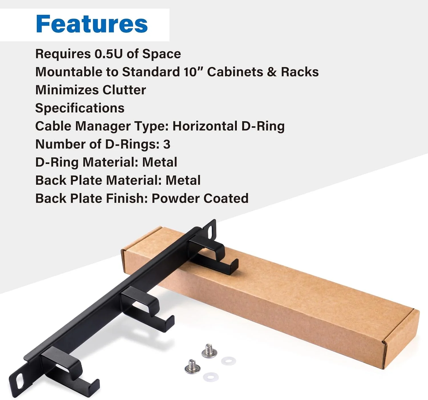 پنل مدیریت کابل رک سرور 10 اینچی GeeekPi 0.5U - دارای 3 حلقه D برای رک DeskPi Rackmate T1 و رک سرور 10 اینچی پنل مدیریت کابل رک سرور 10 اینچی GeeekPi 0.5U - دارای 3 حلقه D برای رک DeskPi Rackmate T1 و رک سرور 10 اینچی