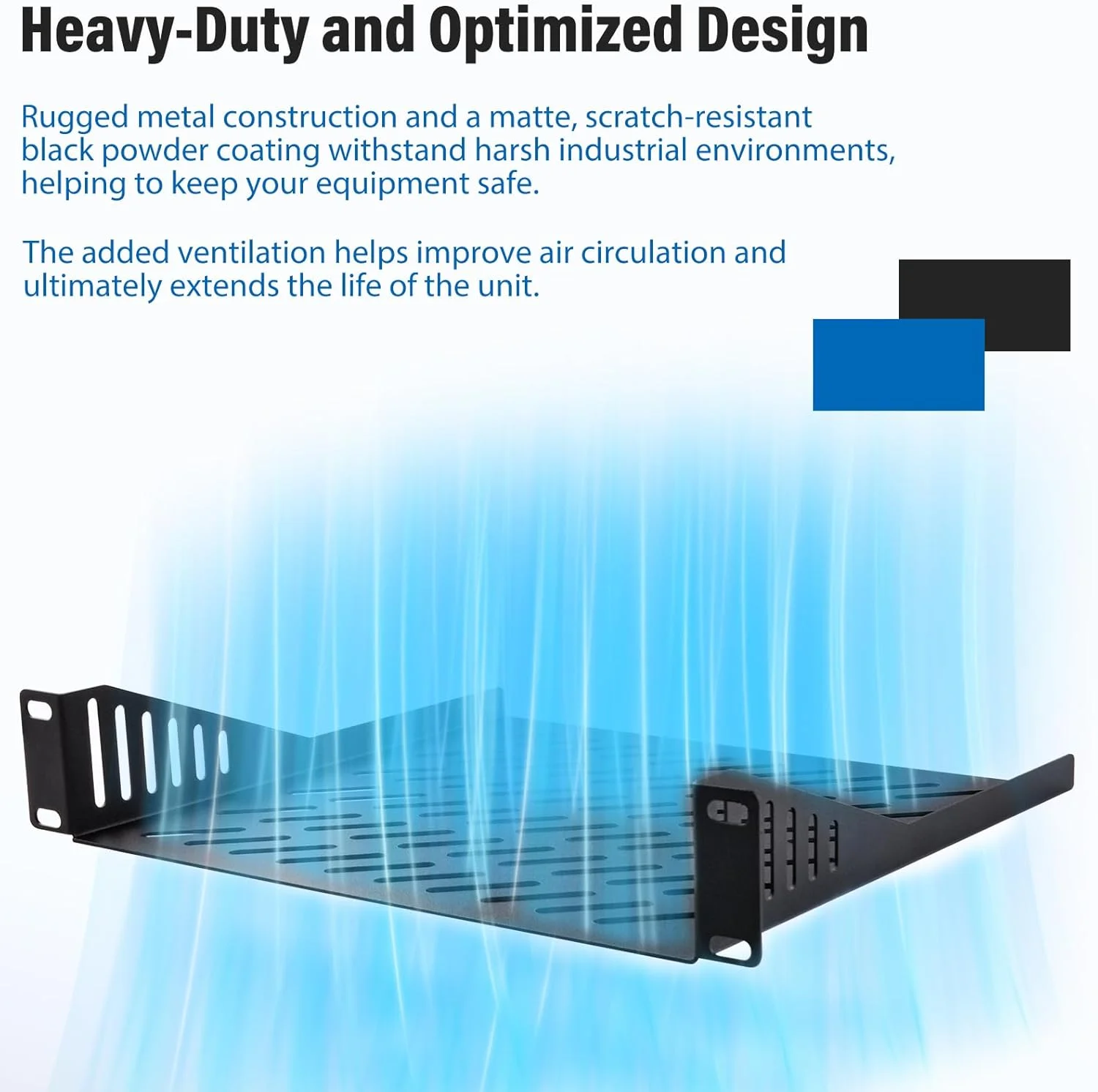 قفسه رک لوازم جانبی GeeekPi RackMate، رک 1U ده اینچی، قفسه رک سرور 1U سینی کنسولی نصب شده تهویه دار برای رک و کابینت تجهیزات شبکه 10 اینچی و DeskPi Rackmate T1/T0/T2