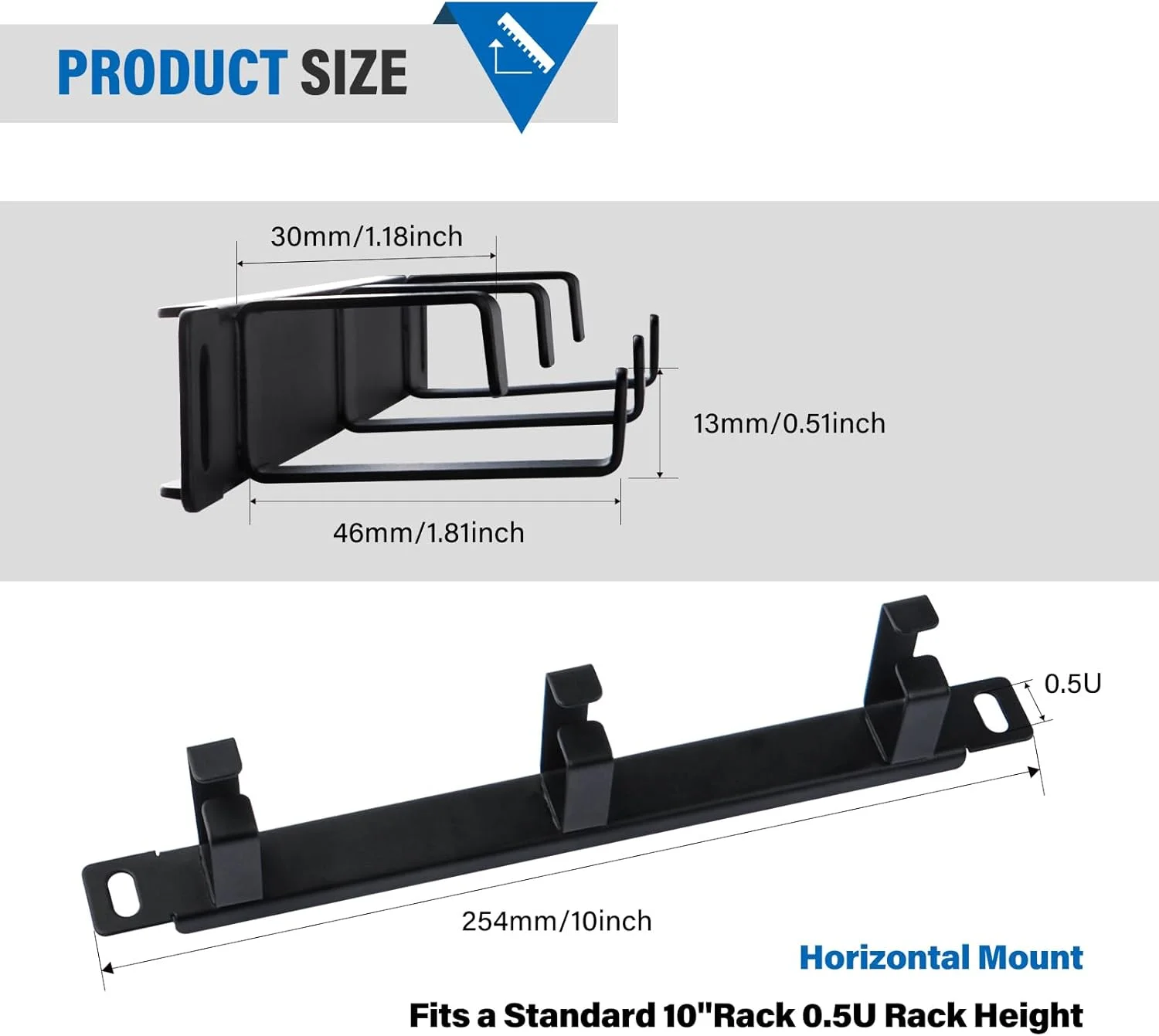 پنل مدیریت کابل رک سرور 10 اینچی GeeekPi 0.5U - دارای 3 حلقه D برای رک DeskPi Rackmate T1 و رک سرور 10 اینچی پنل مدیریت کابل رک سرور 10 اینچی GeeekPi 0.5U - دارای 3 حلقه D برای رک DeskPi Rackmate T1 و رک سرور 10 اینچی