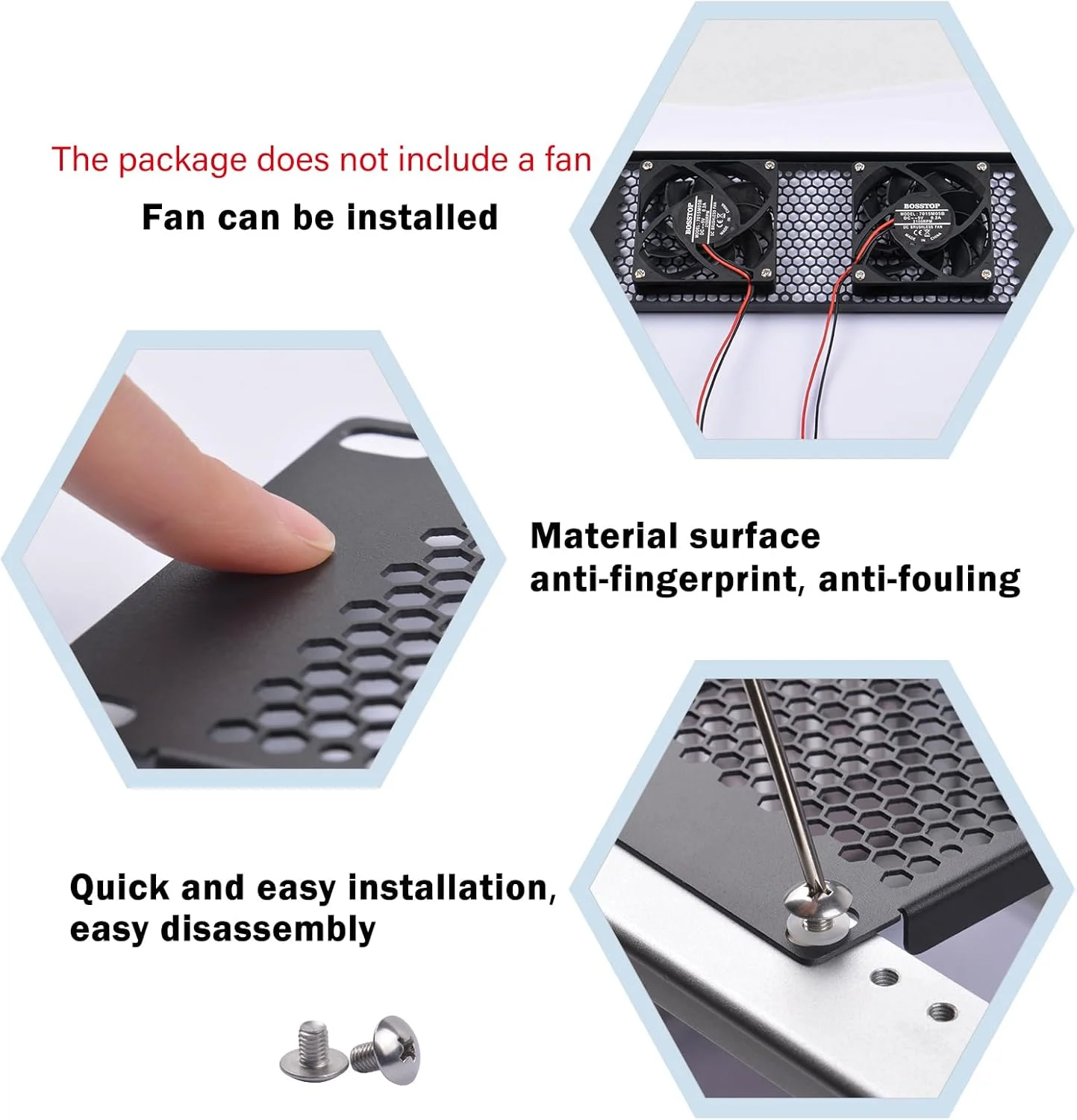 پنل فلزی 2U با تهویه برای رک مونت DeskPi RackMate T1/T0/T2/رک سرور 10 اینچی/کابینت شبکه