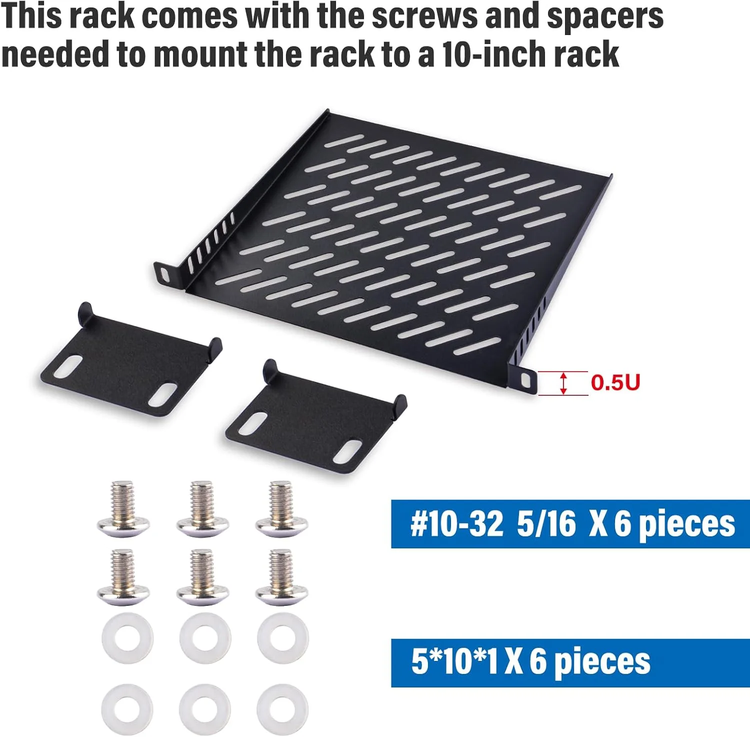 قفسه رک سرور GeeekPi 10 اینچی 0.5U، سینی کنسولی نصب شده در رک با تهویه برای رک و کابینت تجهیزات شبکه 10 اینچی و DeskPi Rackmate T1/T0 (0.5U) قفسه رک سرور GeeekPi 10 اینچی 0.5U، سینی کنسولی نصب شده در رک با تهویه برای رک و کابینت تجهیزات شبکه 10 اینچی و DeskPi Rackmate T1/T0 (0.5U)