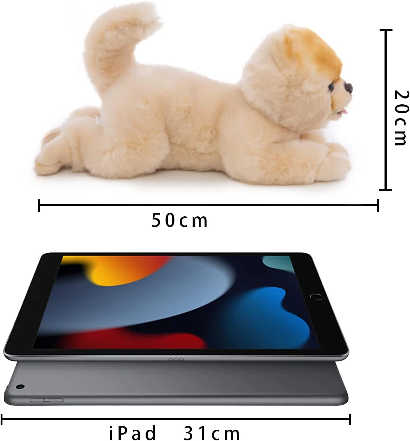 عروسک سگ پامرانین شانزده اینچی، هدیه ای نرم و دوست داشتنی برای دختران و پسران عروسک سگ پامرانین شانزده اینچی، هدیه ای نرم و دوست داشتنی برای دختران و پسران