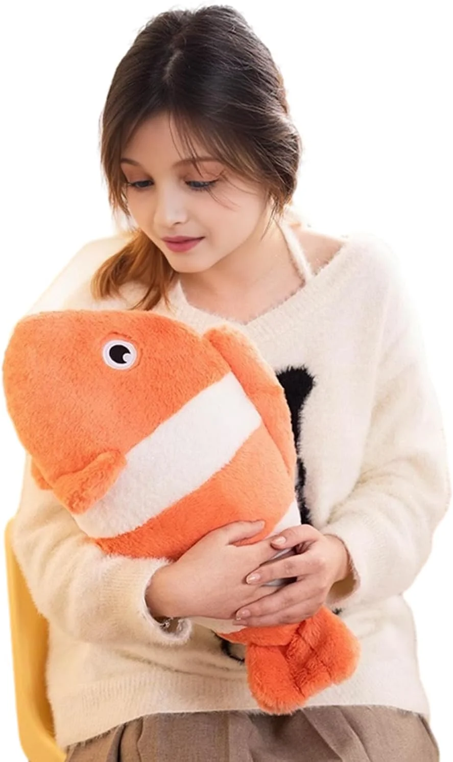 بالشتک آغوشی طرح دلقک ماهی ۱۹.۶ اینچی، عروسک پولیشی دلقک ماهی، کوسن مبل طرح دلقک ماهی، هدیه دلقک ماهی برای کودکان یا عشاق در روز ولنتاین، تولد و... بالشتک آغوشی طرح دلقک ماهی ۱۹.۶ اینچی، عروسک پولیشی دلقک ماهی، کوسن مبل طرح دلقک ماهی، هدیه دلقک ماهی برای کودکان یا عشاق در روز ولنتاین، تولد و...