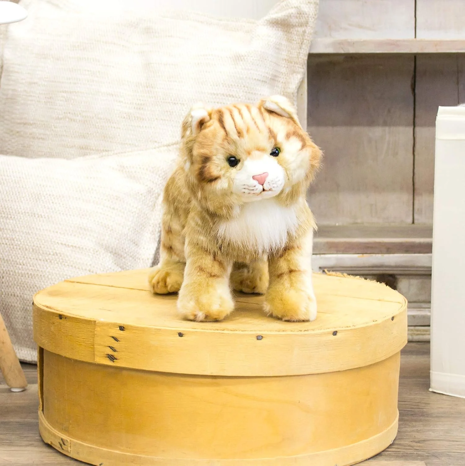 عروسک گربه بزرگ مین کون راه راه زنجبیلی دمداکو، اسباب بازی پولیشی و نرم کودکان عروسک گربه بزرگ مین کون راه راه زنجبیلی دمداکو، اسباب بازی پولیشی و نرم کودکان