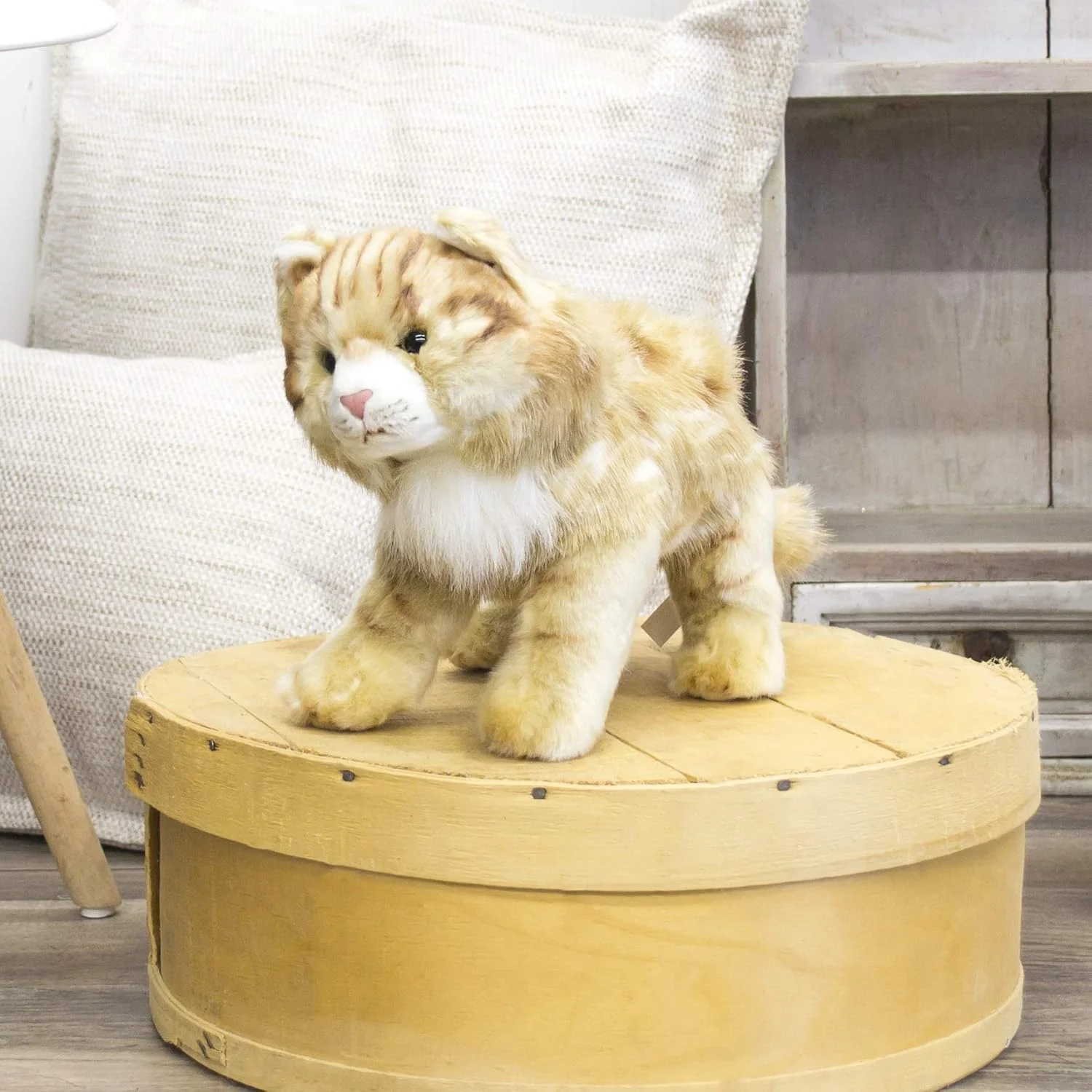 عروسک گربه بزرگ مین کون راه راه زنجبیلی دمداکو، اسباب بازی پولیشی و نرم کودکان عروسک گربه بزرگ مین کون راه راه زنجبیلی دمداکو، اسباب بازی پولیشی و نرم کودکان