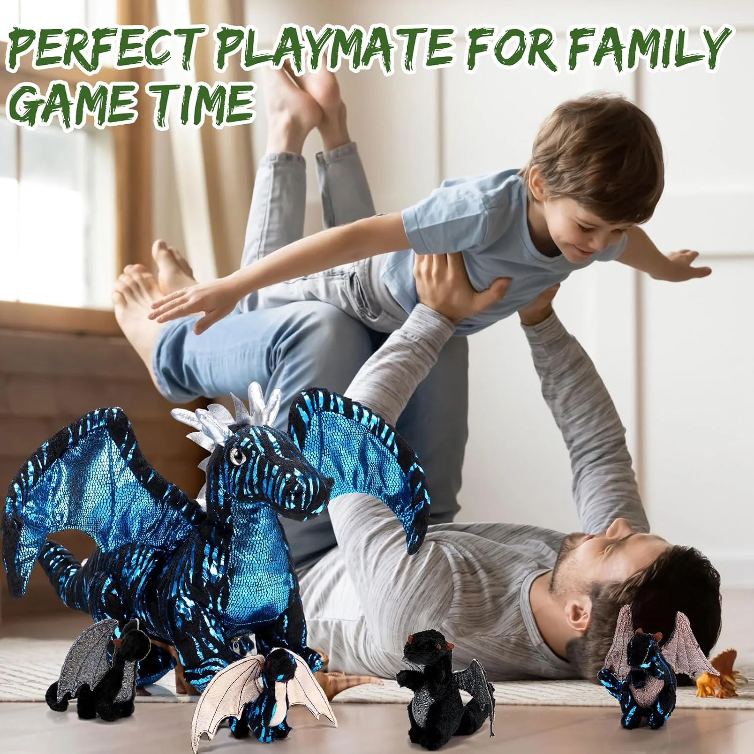 ست اسباب بازی اژدها دکین 7 تکه، اژدهای بزرگ 40 سانتی متری به همراه 4 اژدهای کوچک پولیشی و 2 تخم اژدها در شکم مادر اژدها، هدیه تولد برای پسران و دختران (استایل جذاب) ست اسباب بازی اژدها دکین 7 تکه، اژدهای بزرگ 40 سانتی متری به همراه 4 اژدهای کوچک پولیشی و 2 تخم اژدها در شکم مادر اژدها، هدیه تولد برای پسران و دختران (استایل جذاب)