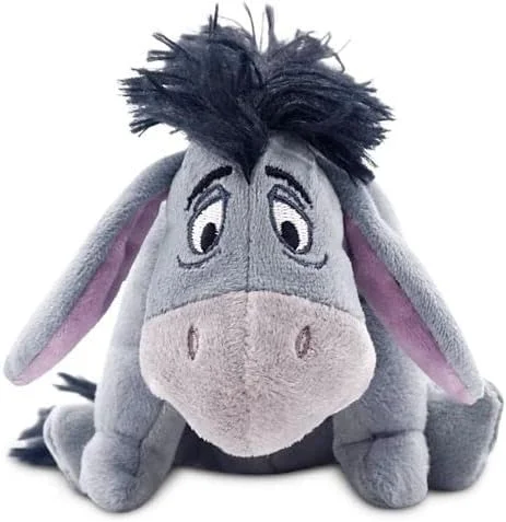 عروسک های مینی پولیشی رسمی فروشگاه دیزنی - اییور - حیوان عروسکی ناز با مجسمه سازی دقیق، ویژگی های گلدوزی شده، اسباب بازی های پولیشی کیسه لوبیا برای کودکان