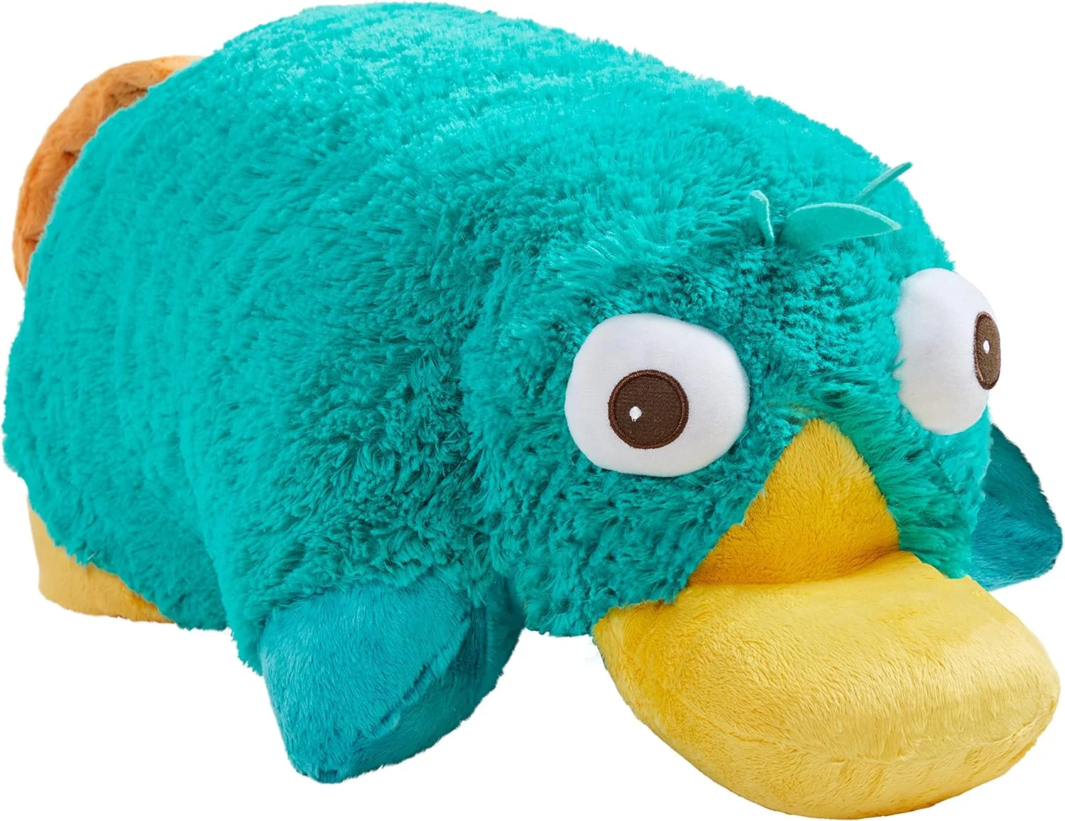 بالش حیوانات خانگی دیزنی پری پلاتيپوس - پری اصیل 16 اینچی، اسباب بازی پولیشی تاشو