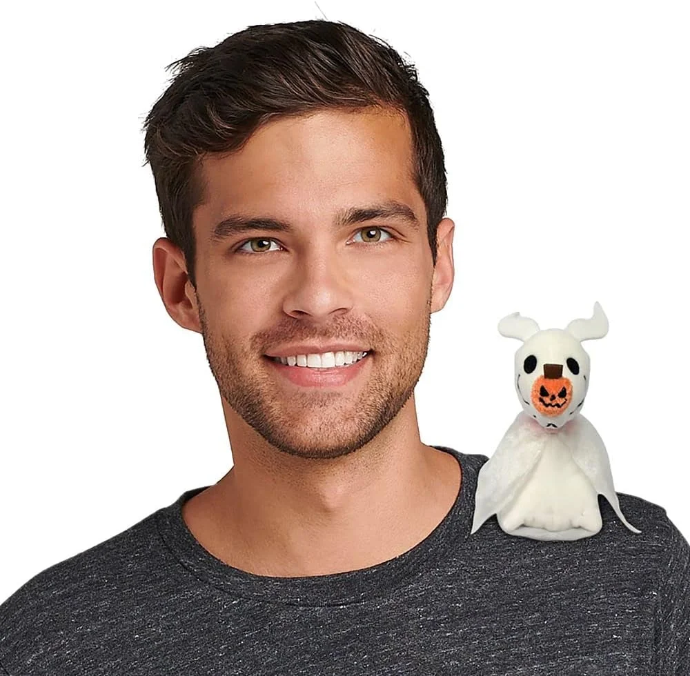 عروسک پولیشی چراغ دار زیرو دیزنی استور - شخصیت فیلم کابوس قبل از کریسمس اثر تیم برتون با پد مغناطیسی - پارچه های نرم و لطیف، اسباب بازی های عالی دیزنی برای کودکان