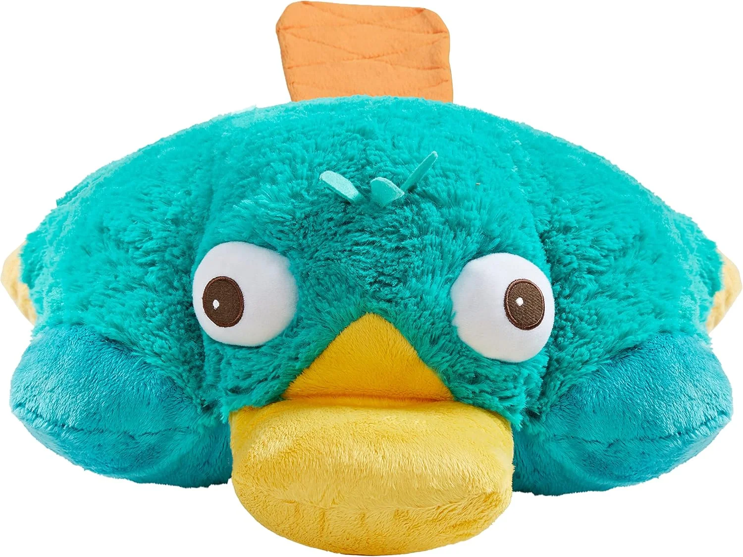 بالش حیوانات خانگی دیزنی پری پلاتيپوس - پری اصیل 16 اینچی، اسباب بازی پولیشی تاشو