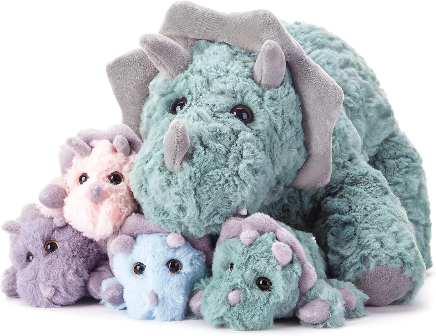 عروسک پولیشی مادر و بچه دایناسور تریسراتوپس EARTHSOUND، اسباب بازی پولیشی مادرانه ناز کوچک 18 اینچی، اسباب بازی نرم و بغلی ماما با بچه های کوچک مینی، ست هدیه خانوادگی برای دختران بچه ها (تریسراتوپس) عروسک پولیشی مادر و بچه دایناسور تریسراتوپس EARTHSOUND، اسباب بازی پولیشی مادرانه ناز کوچک 18 اینچی، اسباب بازی نرم و بغلی ماما با بچه های کوچک مینی، ست هدیه خانوادگی برای دختران بچه ها (تریسراتوپس)