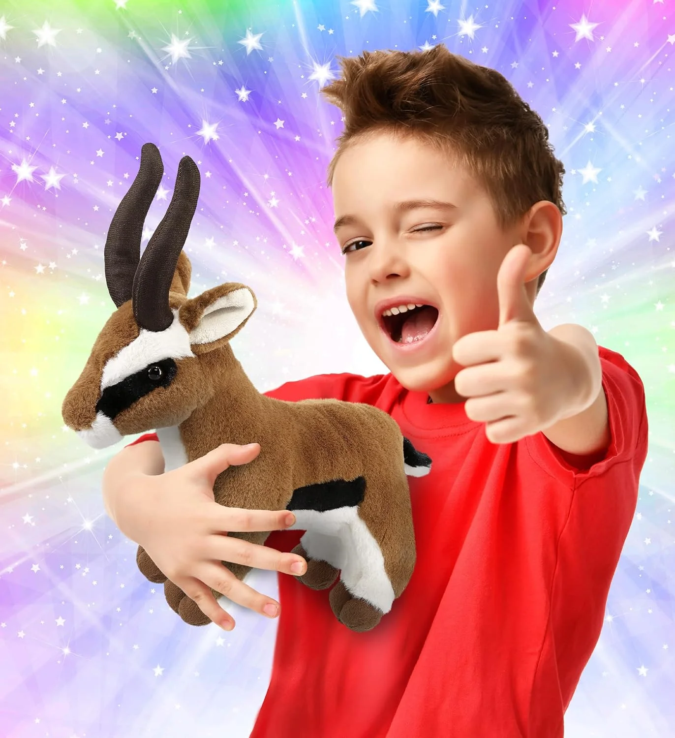 عروسک پولیشی ایمپالا DolliBu - ایمپالای نرم و بغلی، عروسک ایمپالای باغ وحش دوست داشتنی، هدیه نوازش سافاری حیات وحش زیبا، اسباب بازی عروسکی فوق العاده نرم برای کودکان و بزرگسالان - 10 اینچ