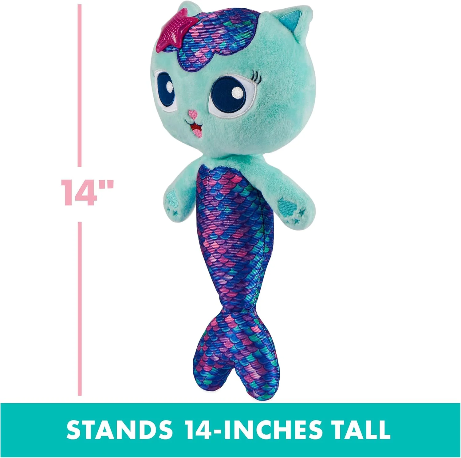 عروسک پولیشی مرکت سخنگو از خانه عروسکی گبی، 35 سانتی متری، اسباب بازی تعاملی با نور، موسیقی و عبارات، حیوانات پر شده برای دختران و پسران 3 سال به بالا عروسک پولیشی مرکت سخنگو از خانه عروسکی گبی، 35 سانتی متری، اسباب بازی تعاملی با نور، موسیقی و عبارات، حیوانات پر شده برای دختران و پسران 3 سال به بالا