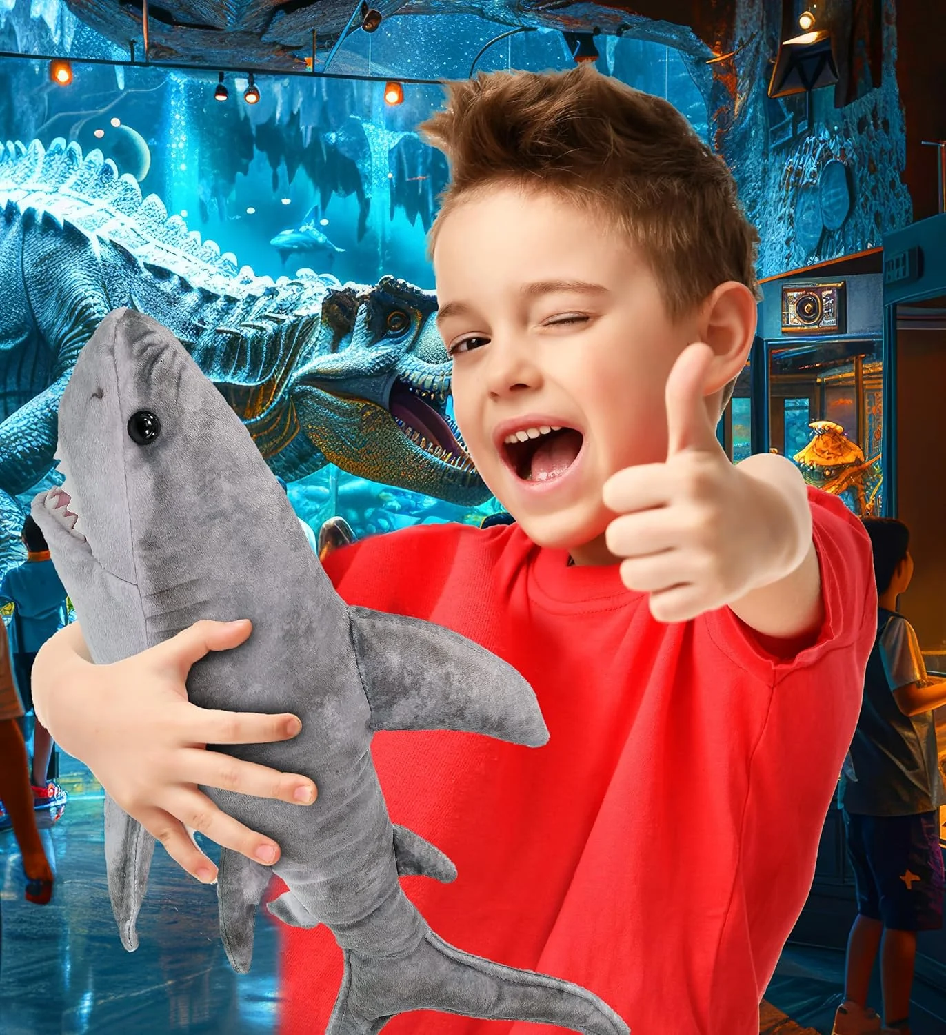 عروسک کوسه دالیبو - عروسک کوسه بغلی، اسباب بازی کوسه پولیشی دوست داشتنی، هدیه های نوازش حیوانات دریایی زیبا، عروسک پولیشی فوق العاده نرم برای کودکان و بزرگسالان - 20 اینچ عروسک کوسه دالیبو - عروسک کوسه بغلی، اسباب بازی کوسه پولیشی دوست داشتنی، هدیه های نوازش حیوانات دریایی زیبا، عروسک پولیشی فوق العاده نرم برای کودکان و بزرگسالان - 20 اینچ