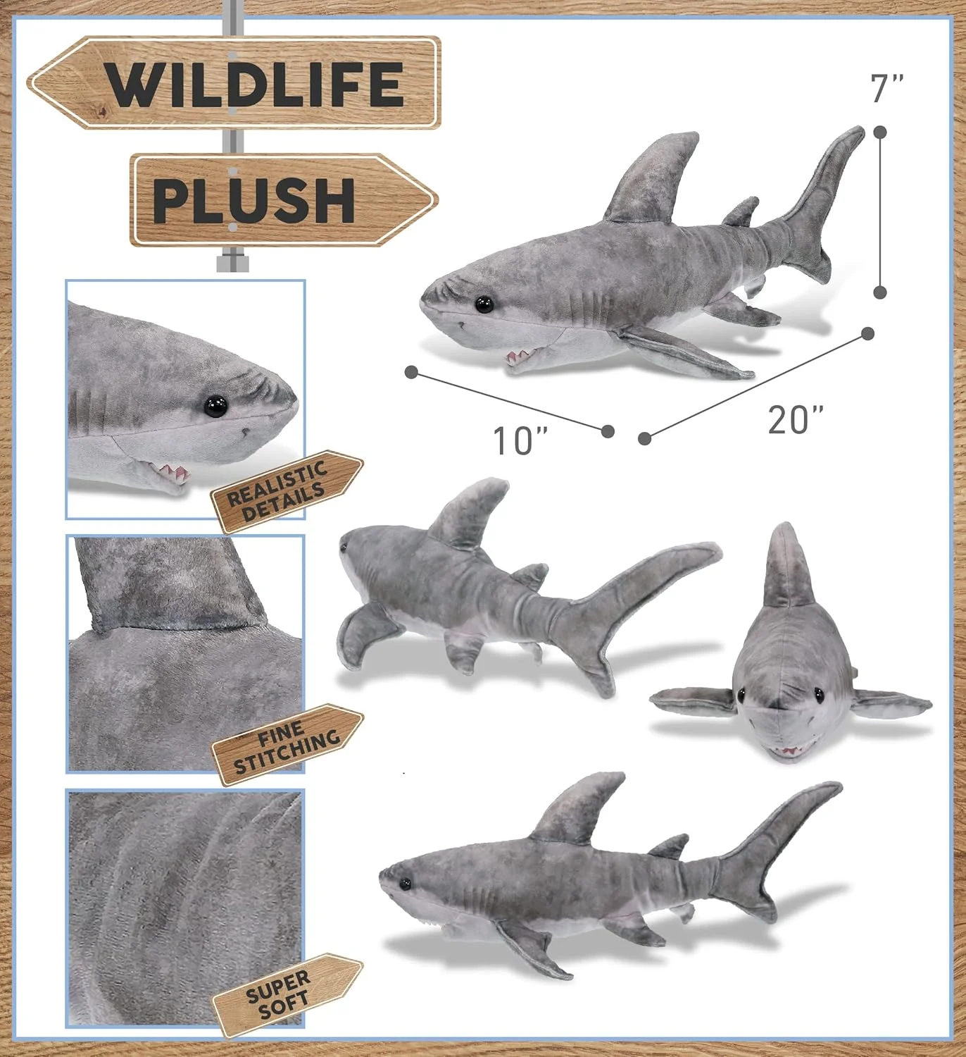 عروسک کوسه دالیبو - عروسک کوسه بغلی، اسباب بازی کوسه پولیشی دوست داشتنی، هدیه های نوازش حیوانات دریایی زیبا، عروسک پولیشی فوق العاده نرم برای کودکان و بزرگسالان - 20 اینچ عروسک کوسه دالیبو - عروسک کوسه بغلی، اسباب بازی کوسه پولیشی دوست داشتنی، هدیه های نوازش حیوانات دریایی زیبا، عروسک پولیشی فوق العاده نرم برای کودکان و بزرگسالان - 20 اینچ