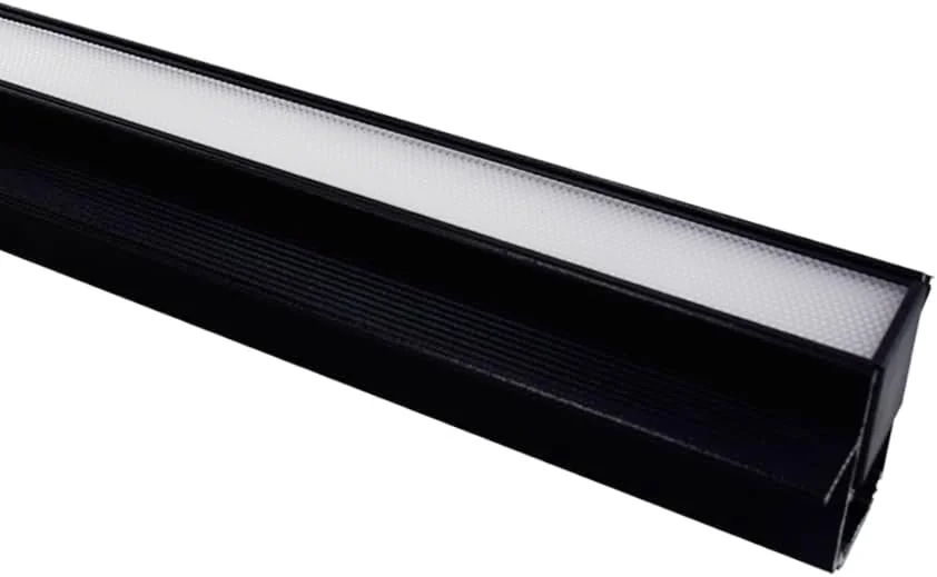 چراغ مغناطیسی | ال ای دی خطی | چراغ ریلی | نصب سطحی | چراغ سقفی (مشکی، 90 سانتی متر، سفید یخی 6000K)