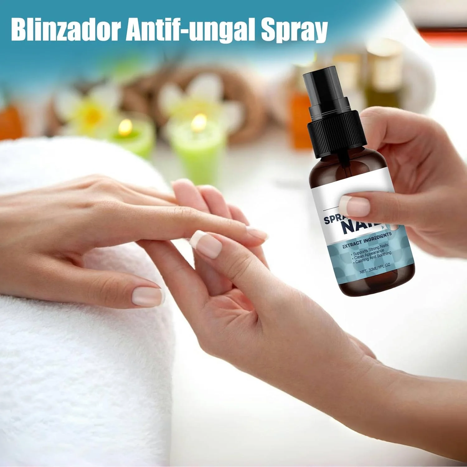 اسپری ناخن - اسپری مراقبت ملایم ناخن پا - محافظ طبیعی سریع الاثر 30 میلی لیتر مراقبت از ناخن برای مسافرت، خارش پای ورزشکاران، منزل، سلامت مردان، ناخن پا زنان