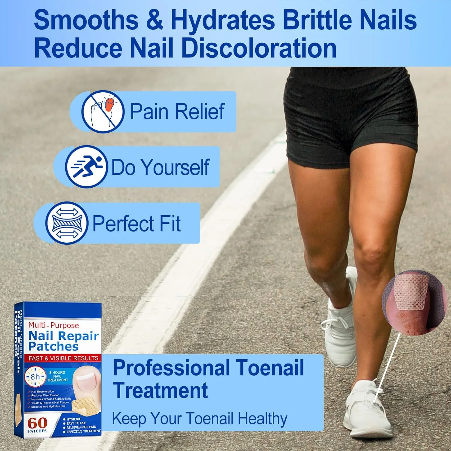 پدهای ترمیم ناخن چند منظوره Wisfunlly، 60 عدد پد ترمیم ناخن برای ناخن های آسیب دیده، درمان شبانه برای تغییر رنگ و ترک خوردگی ناخن ها، درمان با پد، ظاهر سالم را بازیابی می کند پدهای ترمیم ناخن چند منظوره Wisfunlly، 60 عدد پد ترمیم ناخن برای ناخن های آسیب دیده، درمان شبانه برای تغییر رنگ و ترک خوردگی ناخن ها، درمان با پد، ظاهر سالم را بازیابی می کند