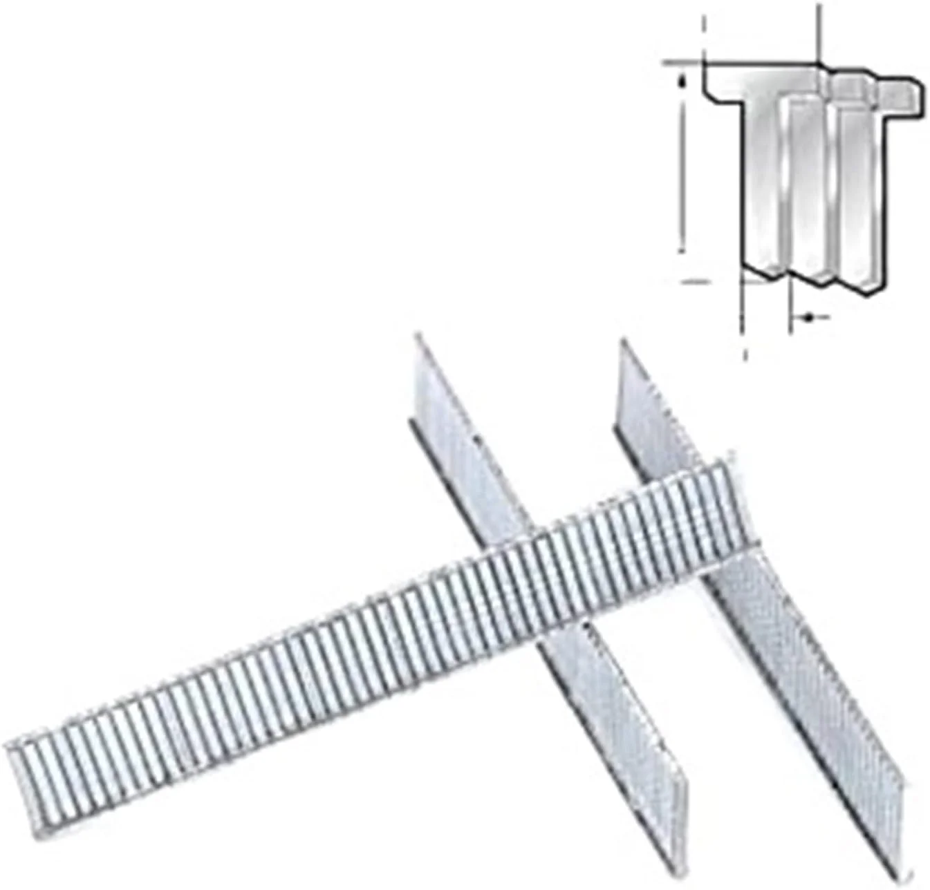منگنه کوب دستی 3 در 1 با سوزن کش و 3000 منگنه، مناسب برای نجاری، مبلمان و غیره (1000 عدد سوزن تی)