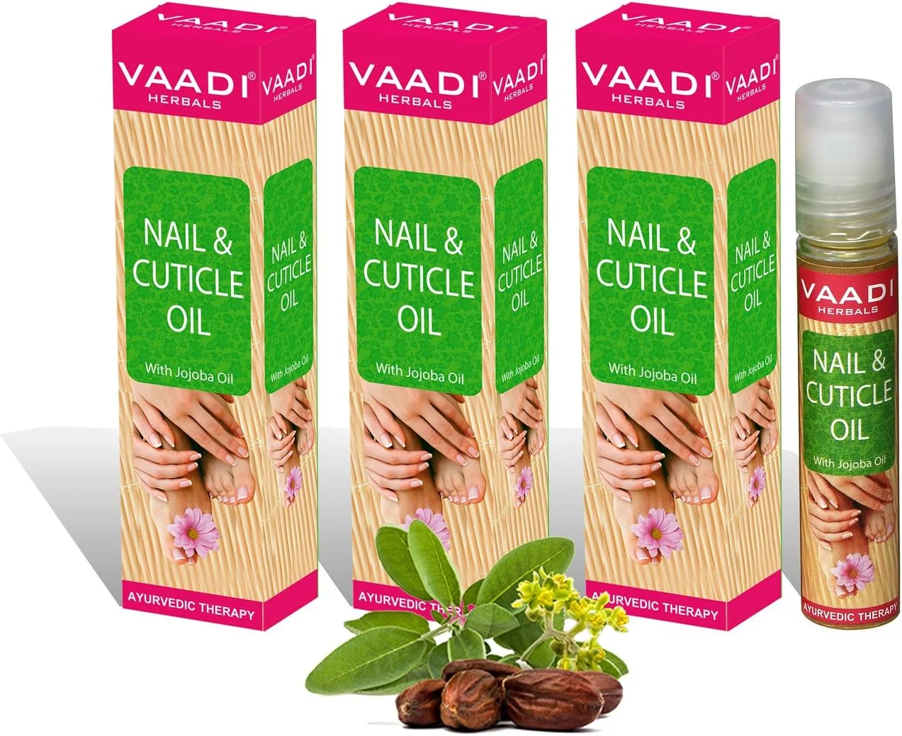 روغن ناخن و کوتیکول گیاهی وادی هربالز با روغن جوجوبا، 10 میلی لیتر در 3 عدد