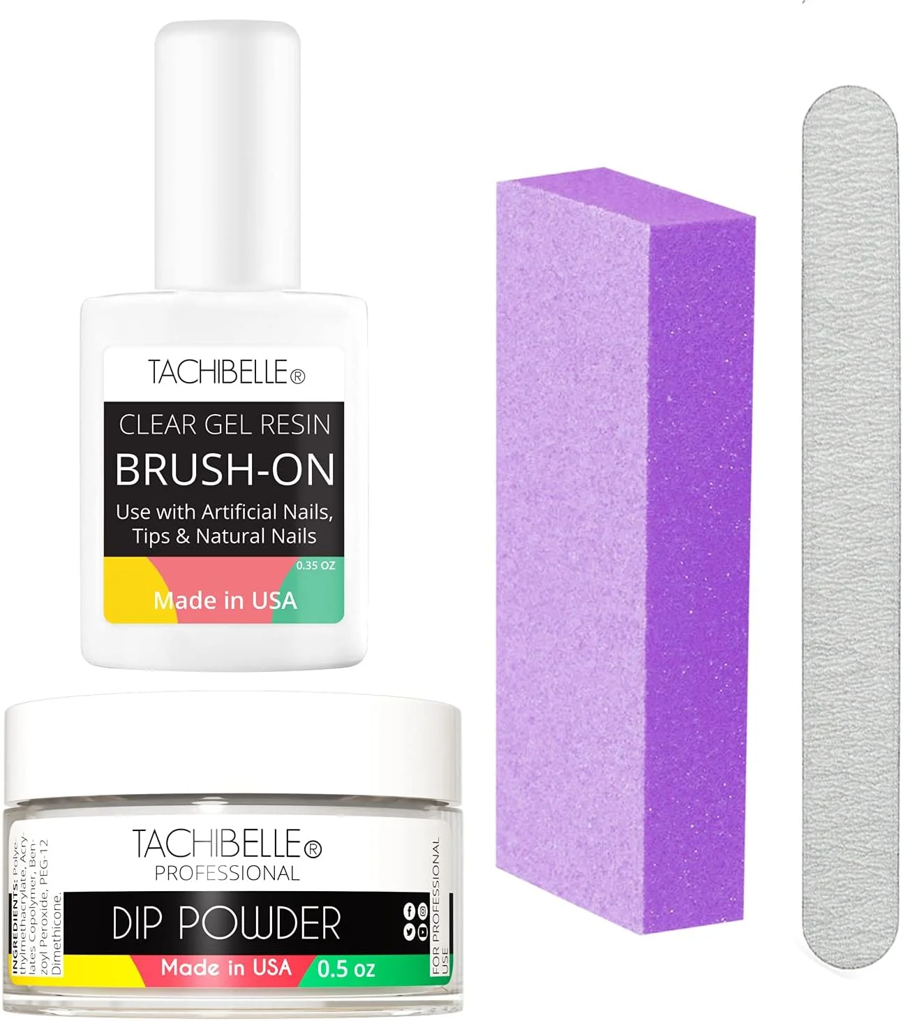 کیت ترمیم ناخن حرفه ای تاچیبل برای ناخن های شکسته، ترک خورده و آسیب دیده. راه حل فوری، آسان و سریع