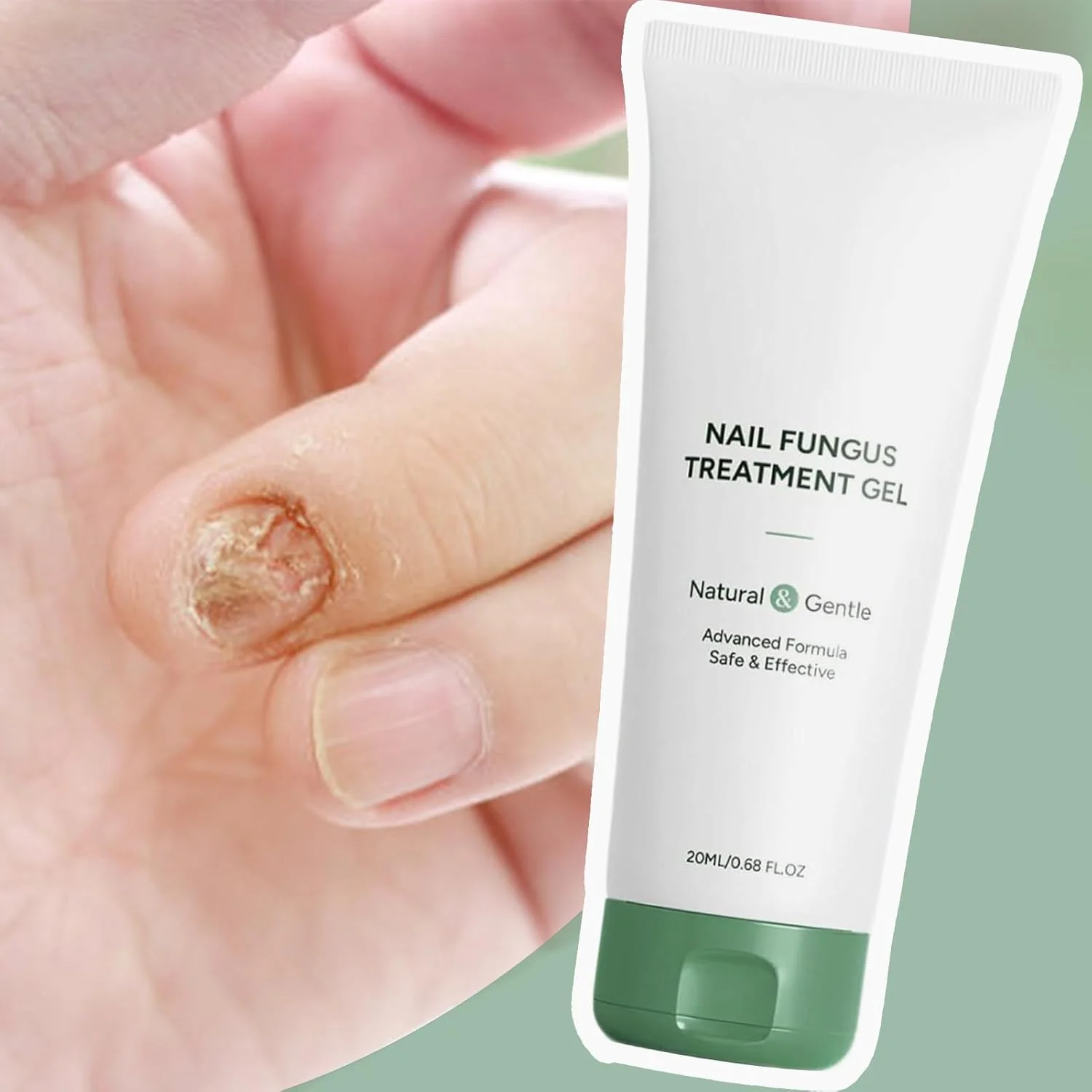 کرم ناخن، ژل تقویت کننده ناخن با قدرت مضاعف 20 میلی لیتر | مراقبت بهداشتی آبرسان برای ناخن های ضخیم، سفت، حساس، خشک و ترک خورده، مناسب برای آقایان و بانوان، استفاده روزانه در منزل، مسافرت، قبل از خواب، شب، دوش و ورزش