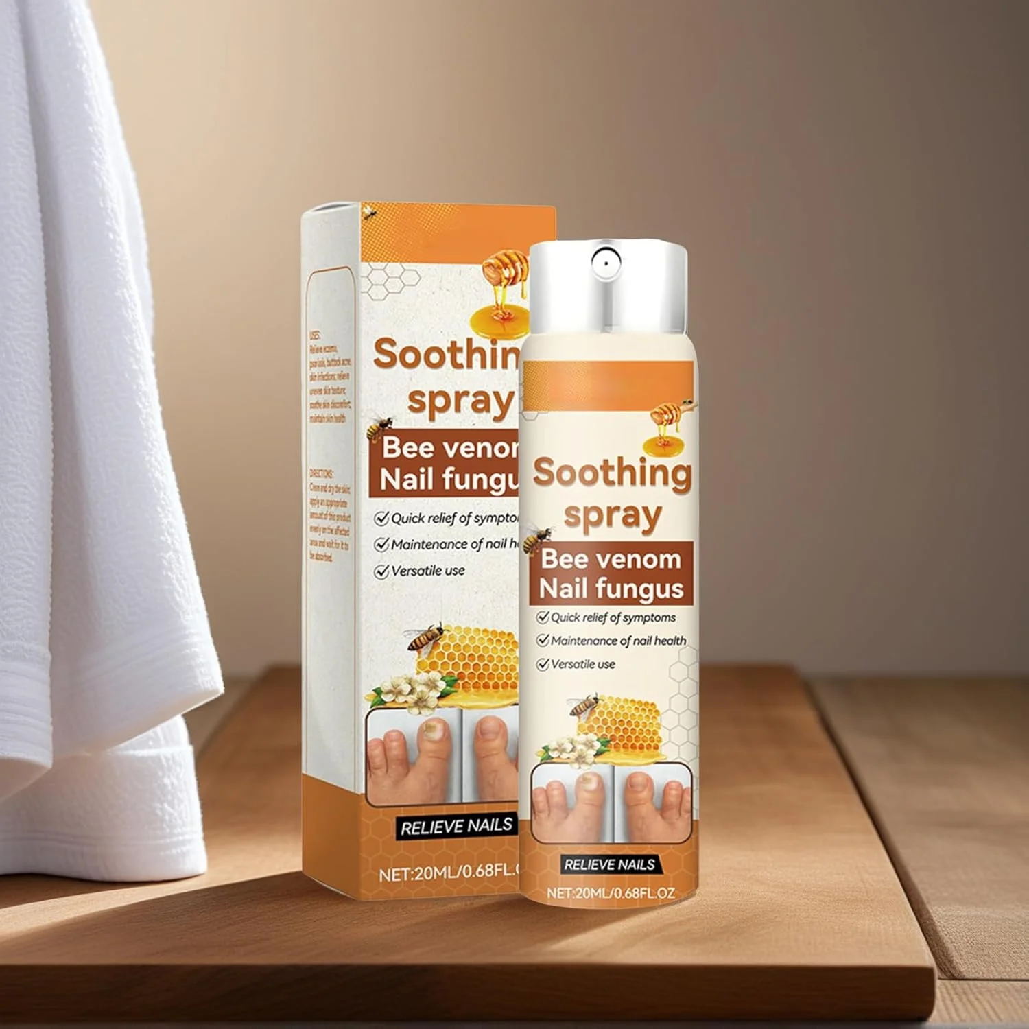 اسپری ترمیم ناخن 20 میلی لیتر | محلول تقویت کننده و احیا کننده برای استفاده بعد از مانیکور، مسافرت، آقایان، استفاده روزانه در فضای باز و منزل