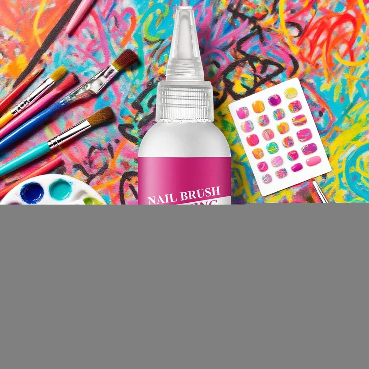 محلول لغزنده - 120 میلی لیتر مایع ضد چسبندگی برای ناخن های ژلی - لوازم جانبی مانیکور برای بانوان، دوستداران زیبایی، سالن های خانگی، مبتدیان، دانشجویان، مسابقات و کارگاه ها