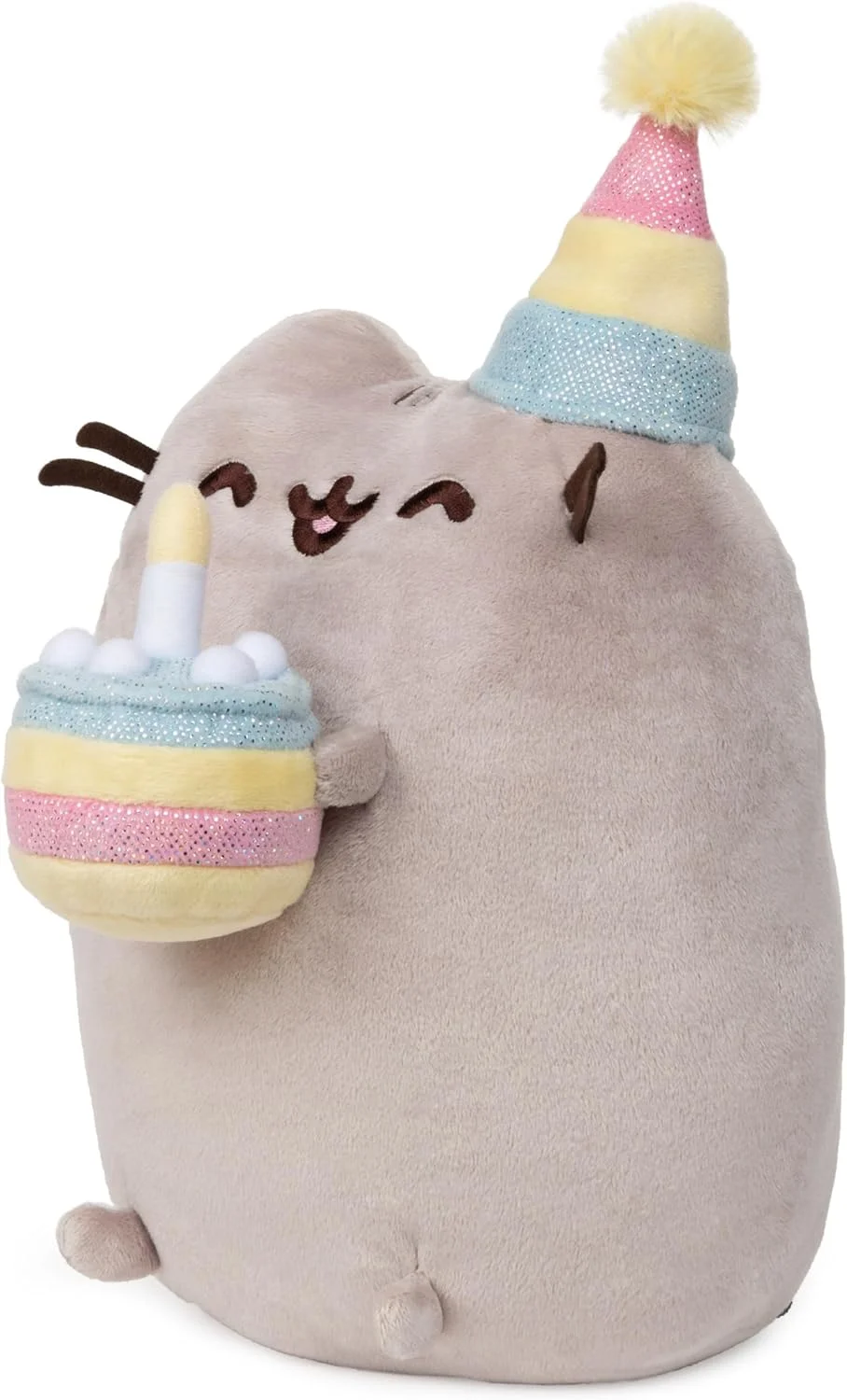 عروسک پولیشی گربه Pusheen با کیک تولد، برند GUND، اندازه 9.5 اینچ عروسک پولیشی گربه Pusheen با کیک تولد، برند GUND، اندازه 9.5 اینچ