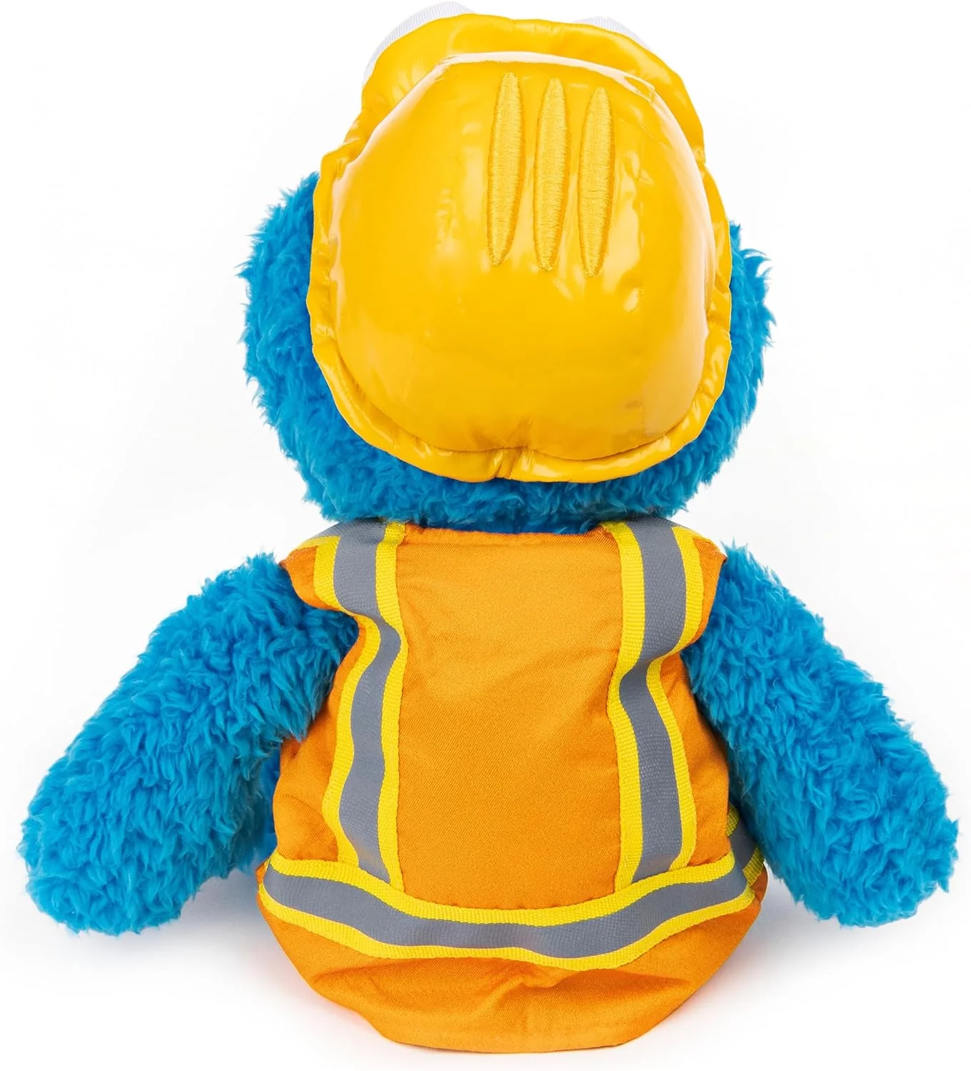 عروسک پولیشی هیولای کوکی با لباس کارگر ساختمانی از مجموعه خیابان سسمی، مناسب برای کودکان بالای 1 سال، آبی، 33 سانتی متر عروسک پولیشی هیولای کوکی با لباس کارگر ساختمانی از مجموعه خیابان سسمی، مناسب برای کودکان بالای 1 سال، آبی، 33 سانتی متر