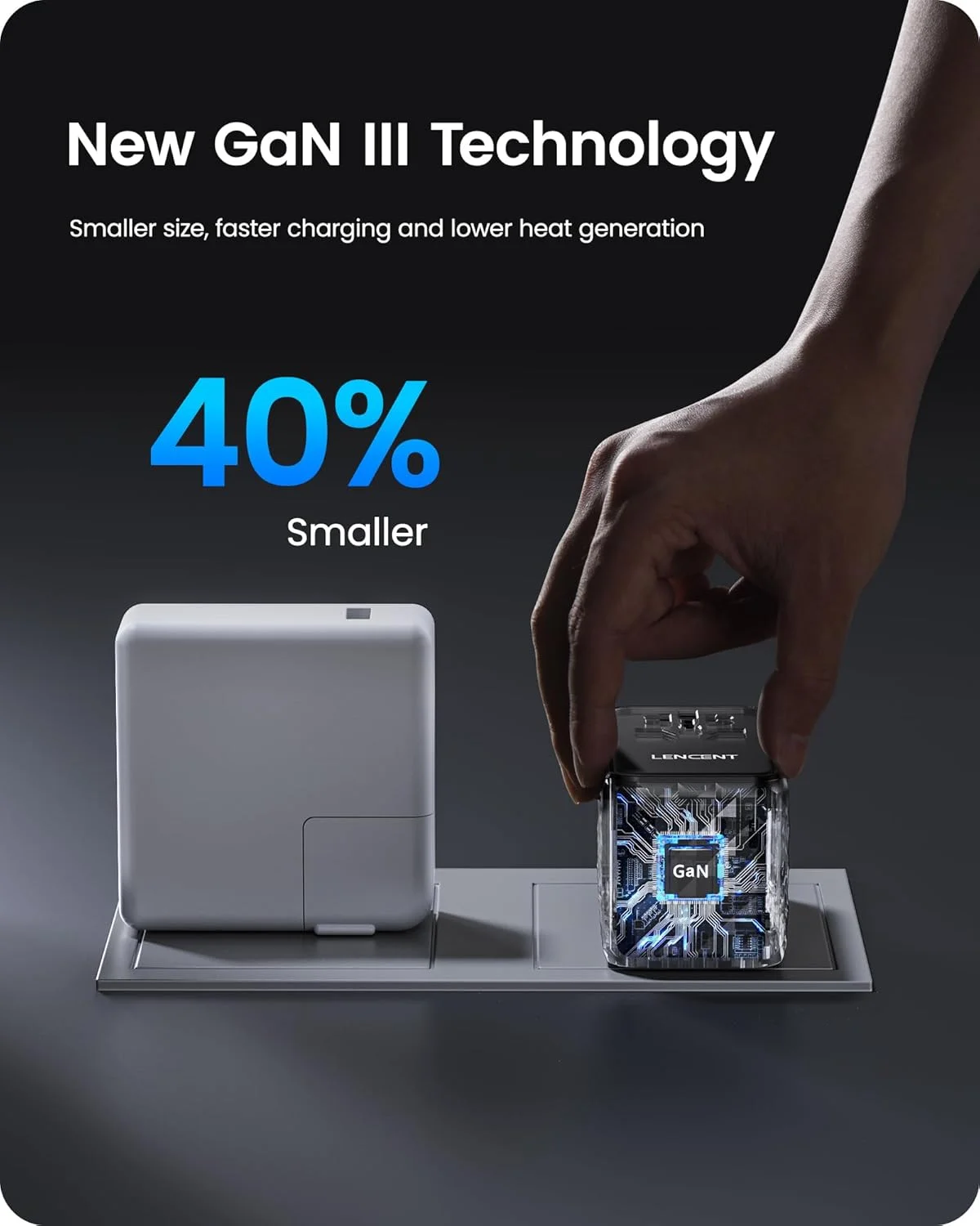 آداپتور مسافرتی بین المللی 140 واتی LENCENT، آداپتور مسافرتی جهانی GaN با 1 پورت USB-A و 3 پورت Type C، شارژر سریع برای تلفن، لپ تاپ، آداپتور پلاگین جهانی برای ایالات متحده آمریکا/انگلستان/اتحادیه اروپا/استرالیا، مشکی آداپتور مسافرتی بین المللی 140 واتی LENCENT، آداپتور مسافرتی جهانی GaN با 1 پورت USB-A و 3 پورت Type C، شارژر سریع برای تلفن، لپ تاپ، آداپتور پلاگین جهانی برای ایالات متحده آمریکا/انگلستان/اتحادیه اروپا/استرالیا، مشکی