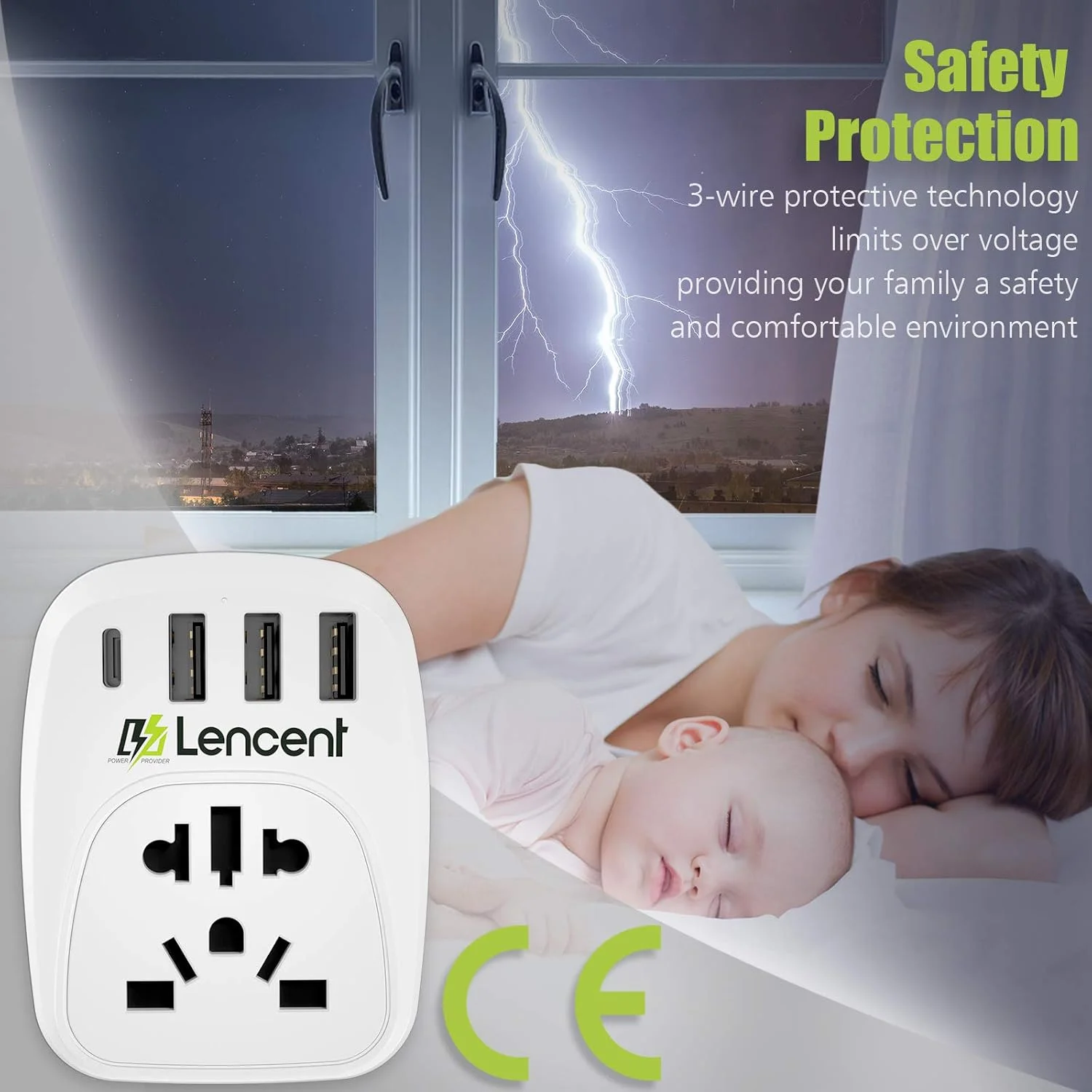 تبدیل دوشاخه EU/USA به دوشاخه UK لن سنت با 3 پورت USB و 1 پورت Type C، تبدیل جهانی مسافرتی از دوشاخه اروپایی 2 پین، دوشاخه آمریکایی، چینی، استرالیایی 3 پین به پریز 3 پین بریتانیایی تبدیل دوشاخه EU/USA به دوشاخه UK لن سنت با 3 پورت USB و 1 پورت Type C، تبدیل جهانی مسافرتی از دوشاخه اروپایی 2 پین، دوشاخه آمریکایی، چینی، استرالیایی 3 پین به پریز 3 پین بریتانیایی