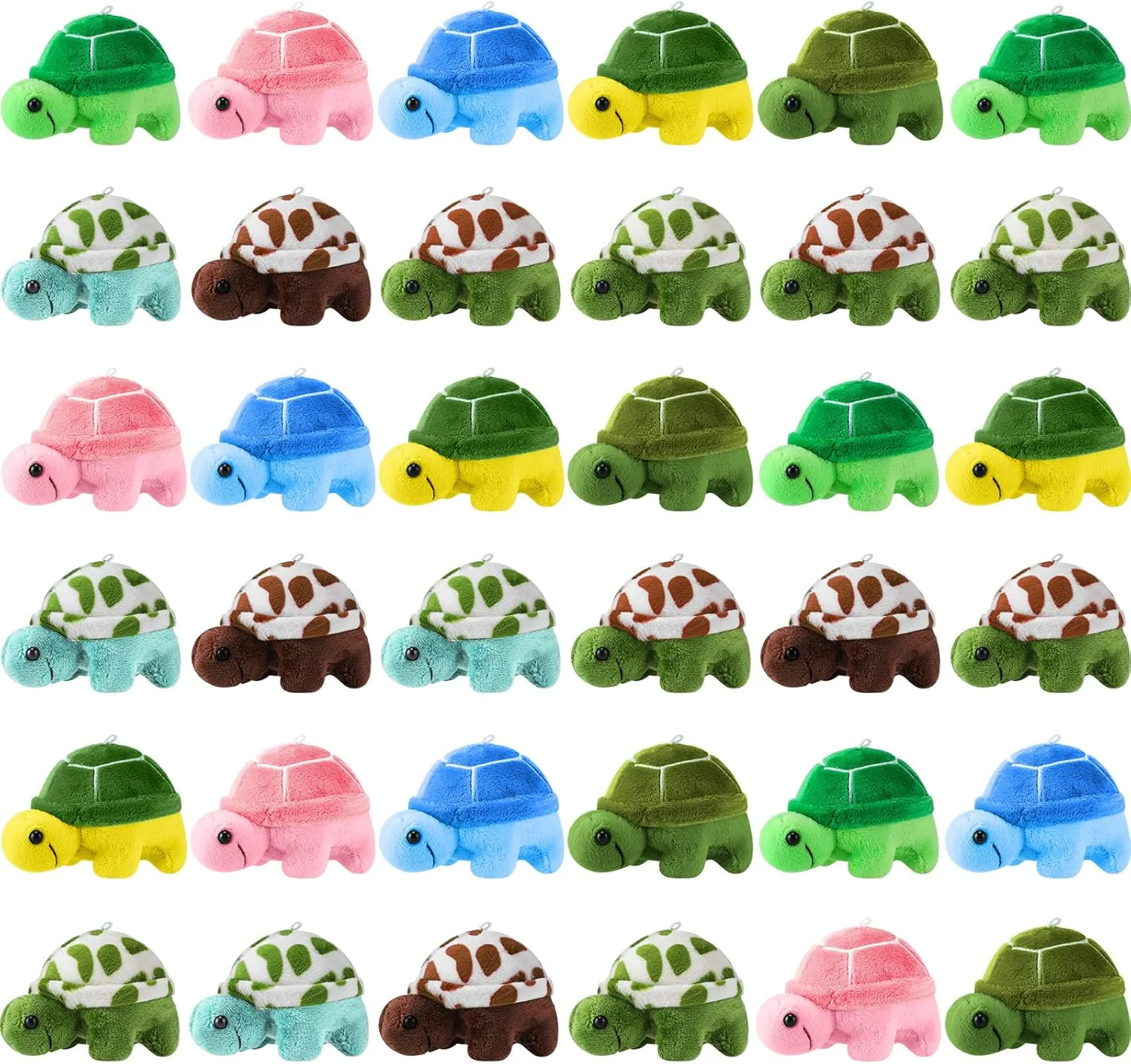 هونگدائو 36 عدد مینی عروسک لاک پشتی، اسباب بازی های پولیشی کوچک لاک پشتی، دکوراسیون حیوانات پولیشی نرم و زیبا، هدیه مهمانی دریایی حیوانات برای بزرگسالان، لوازم تولد با تم اقیانوس، 2.7 x 3.7 اینچ هونگدائو 36 عدد مینی عروسک لاک پشتی، اسباب بازی های پولیشی کوچک لاک پشتی، دکوراسیون حیوانات پولیشی نرم و زیبا، هدیه مهمانی دریایی حیوانات برای بزرگسالان، لوازم تولد با تم اقیانوس، 2.7 x 3.7 اینچ