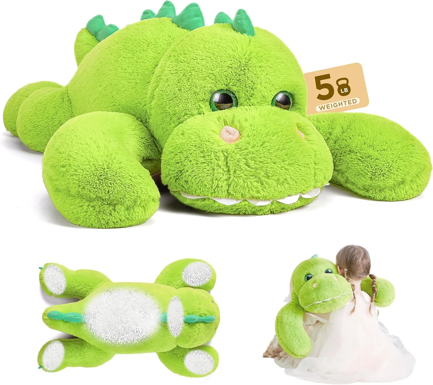 عروسک پولیشی دایناسور ایکاسا، 1.36 کیلوگرمی، 76 سانتی متری، بسیار بزرگ و نرم، هدیه ای عالی برای دختران و پسران عروسک پولیشی دایناسور ایکاسا، 1.36 کیلوگرمی، 76 سانتی متری، بسیار بزرگ و نرم، هدیه ای عالی برای دختران و پسران