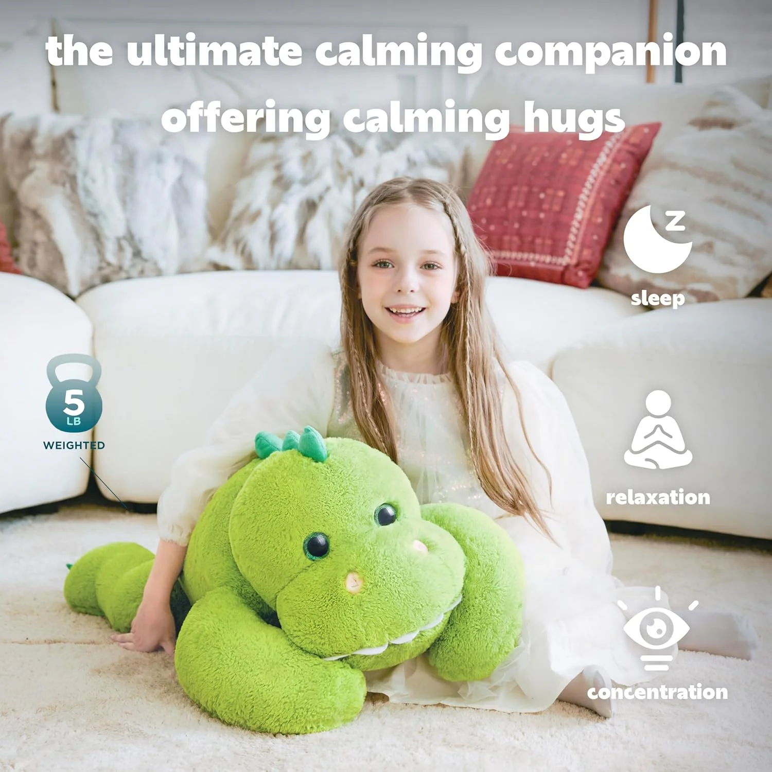 عروسک پولیشی دایناسور ایکاسا، 1.36 کیلوگرمی، 76 سانتی متری، بسیار بزرگ و نرم، هدیه ای عالی برای دختران و پسران عروسک پولیشی دایناسور ایکاسا، 1.36 کیلوگرمی، 76 سانتی متری، بسیار بزرگ و نرم، هدیه ای عالی برای دختران و پسران