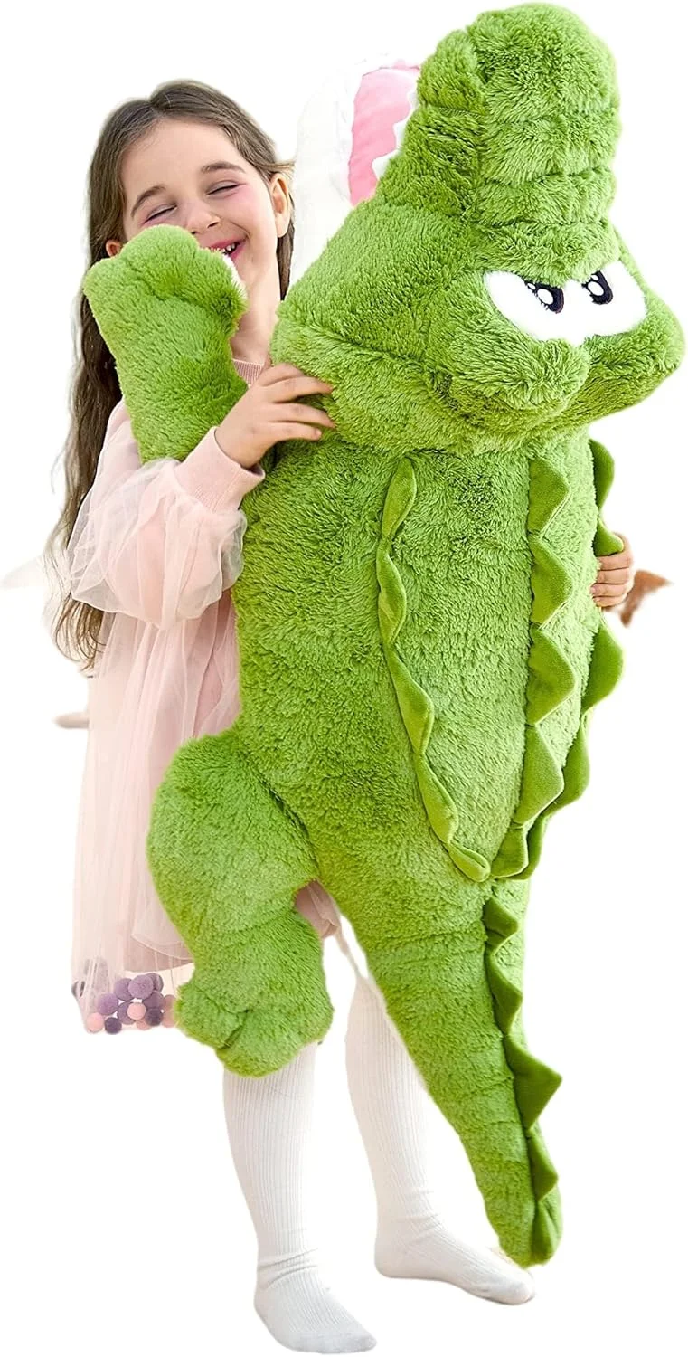 عروسک تمساح بزرگ ایکاسا، اسباب بازی نرم 76 سانتی متری، تمساح بزرگ و بامزه، سایز بزرگ، کاوایی، پشمالو و چاق، هدیه برای کودکان عروسک تمساح بزرگ ایکاسا، اسباب بازی نرم 76 سانتی متری، تمساح بزرگ و بامزه، سایز بزرگ، کاوایی، پشمالو و چاق، هدیه برای کودکان