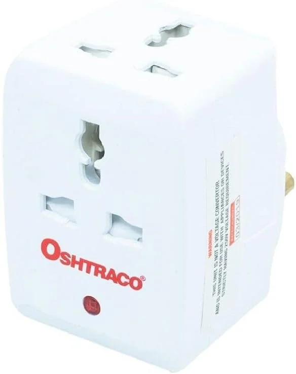 آداپتور چند راهی سه تایی اوشتراکو 15 آمپر با ورودی دوشاخه جهانی