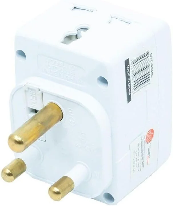 آداپتور چند راهی سه تایی اوشتراکو 15 آمپر با ورودی دوشاخه جهانی