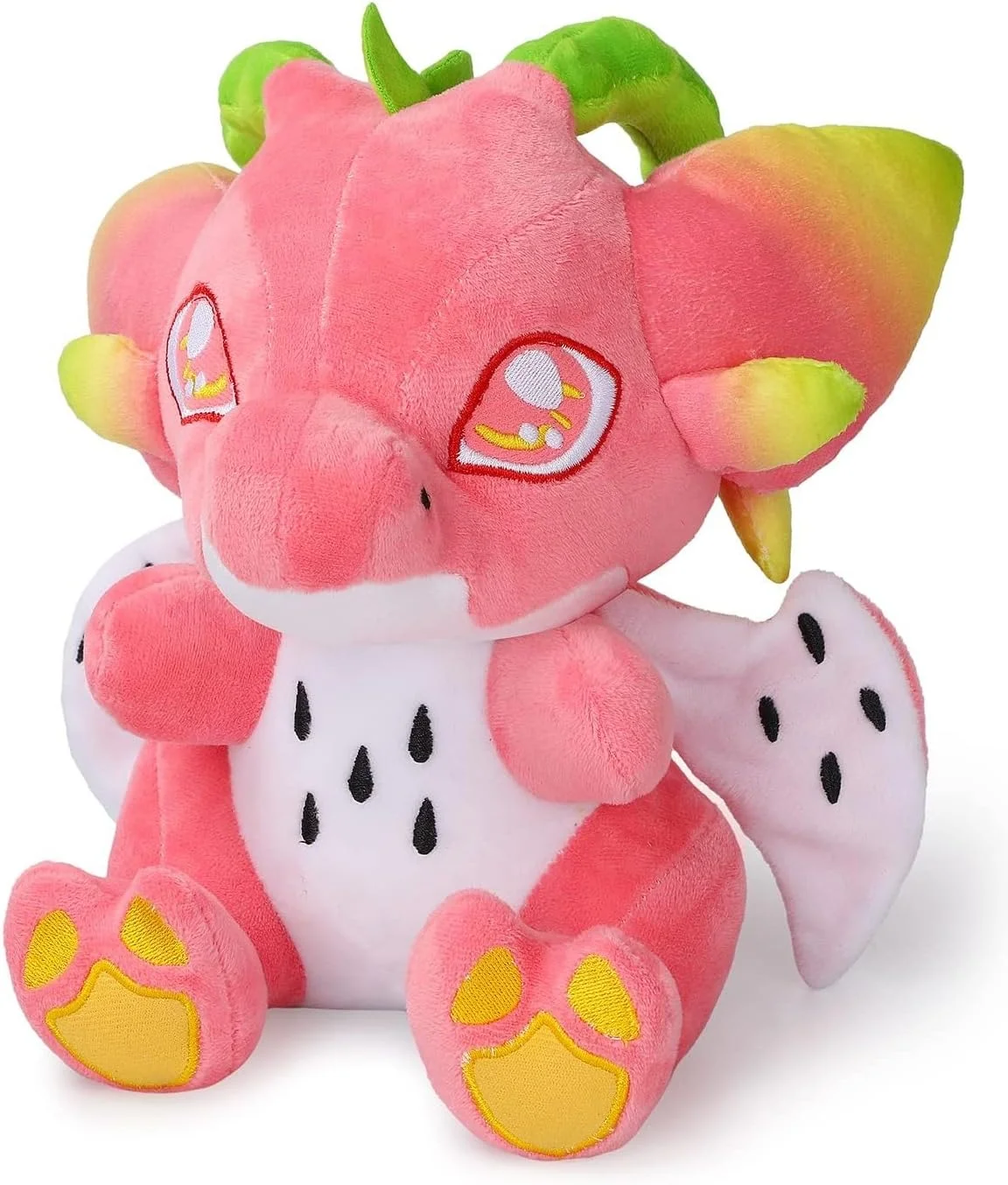 عروسک پولیشی میوه اژدها 22 سانتی متری KASTWAVE - عروسک بالشتی حیوانات نرم و پر شده برای کودکان و طرفداران، برای تمام سنین