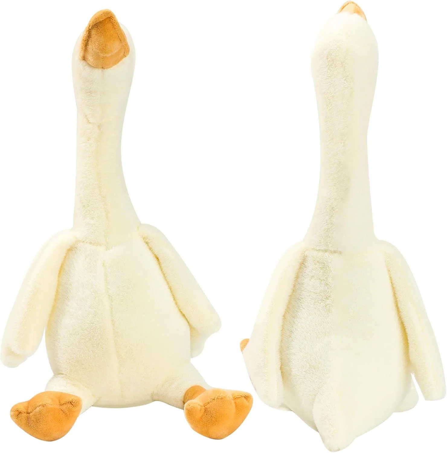 عروسک پولیشی قو KASTWAVE، 50 سانتی متر، غاز پولیشی نرم و لطیف، هدیه برای پسران و دختران، عروسک حیوانات سفید ایده آل برای کودکان