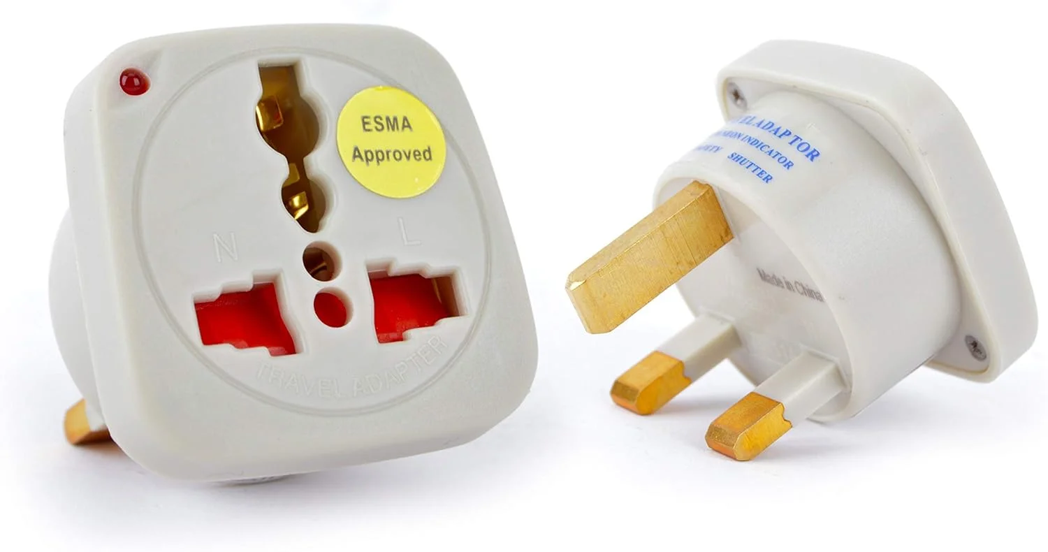 آداپتور مسافرتی چند منظوره ترمیناتور با شاتر و نشانگر (UK به یونیورسال)