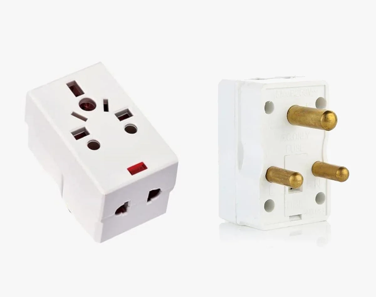 آداپتور سه راهی 3 پین Melfi - سوکت جهانی با نشانگر LED و فیوز 15 آمپر برای توزیع ایمن و راحت برق