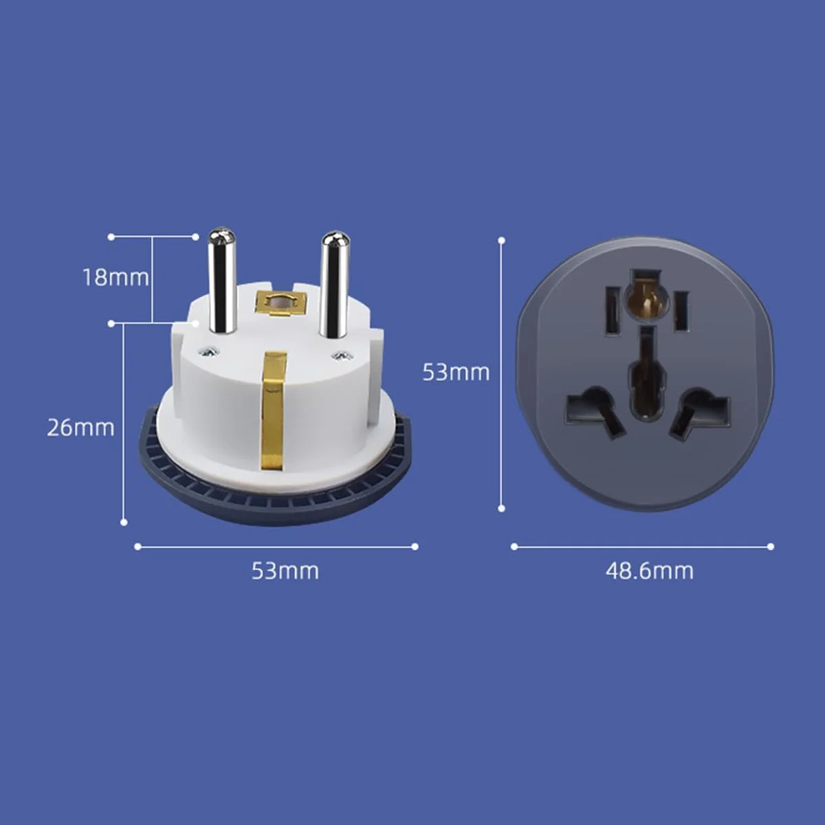 تبدیل دوشاخه مسافرتی جهانی Melfi - سازگار با دوشاخه های امارات، آمریکا، اروپا، انگلستان، استرالیا، چین به پریز عربستان سعودی/اروپا/آلمان - ایده آل برای سفرهای کاری و تعطیلات - مناسب برای تلفن های همراه، لپ تاپ (بسته 1 عددی) تبدیل دوشاخه مسافرتی جهانی Melfi - سازگار با دوشاخه های امارات، آمریکا، اروپا، انگلستان، استرالیا، چین به پریز عربستان سعودی/اروپا/آلمان - ایده آل برای سفرهای کاری و تعطیلات - مناسب برای تلفن های همراه، لپ تاپ (بسته 1 عددی)