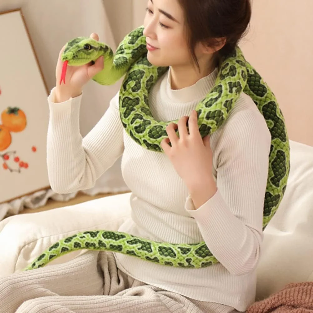 عروسک مار حیوانات کیانسو، عروسک مار پولیشی 78 اینچی برای کودکان (مار فیروزه ای) عروسک مار حیوانات کیانسو، عروسک مار پولیشی 78 اینچی برای کودکان (مار فیروزه ای)