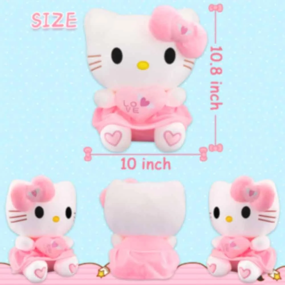 عروسک های پولیشی کاوایی، عروسک های نرم و ناز 27.5 سانتی متری، پولیشی های دوست داشتنی، اسباب بازی حیوانات عروسکی کارتونی برای طرفداران دخترانه، هدیه برای تولد کودکان (A)