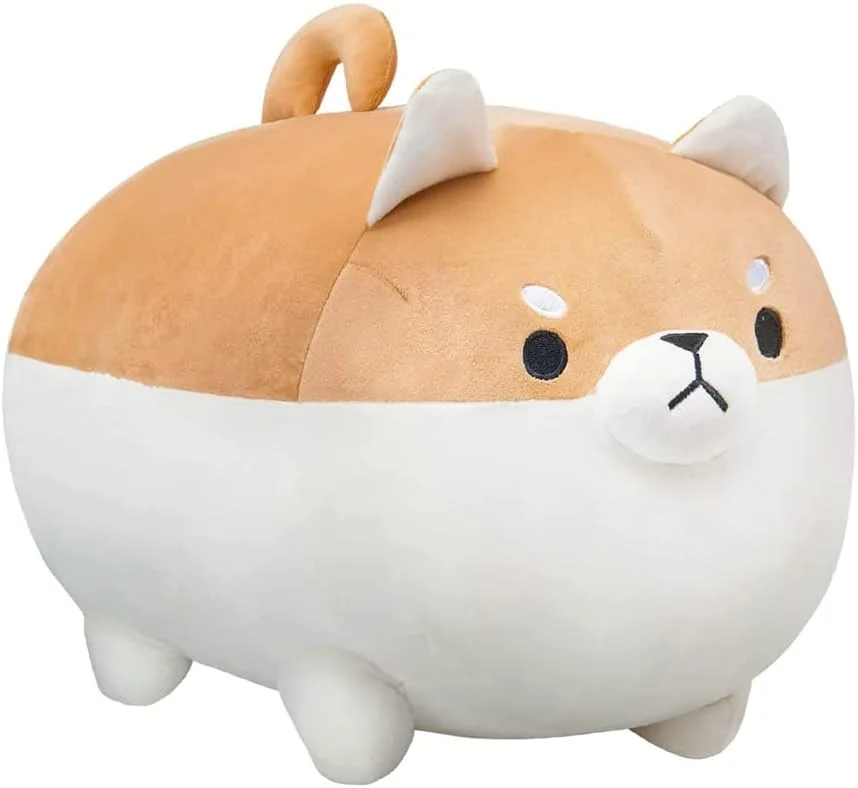 عروسک سگ شیبا اینو، بالش نرم انیمه ای، عروسک سگ شیبا اینو، هدیه اسباب بازی برای دختر و پسر (40 سانتی متر)