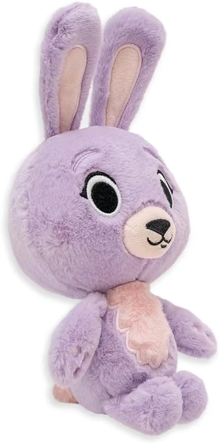 عروسک خرگوش اسکارلت Listener Kids | پولیشی نرم، صورتی، بنفش، اسباب بازی حیوانات پر شده، 8.5 اینچ