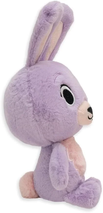 عروسک خرگوش اسکارلت Listener Kids | پولیشی نرم، صورتی، بنفش، اسباب بازی حیوانات پر شده، 8.5 اینچ
